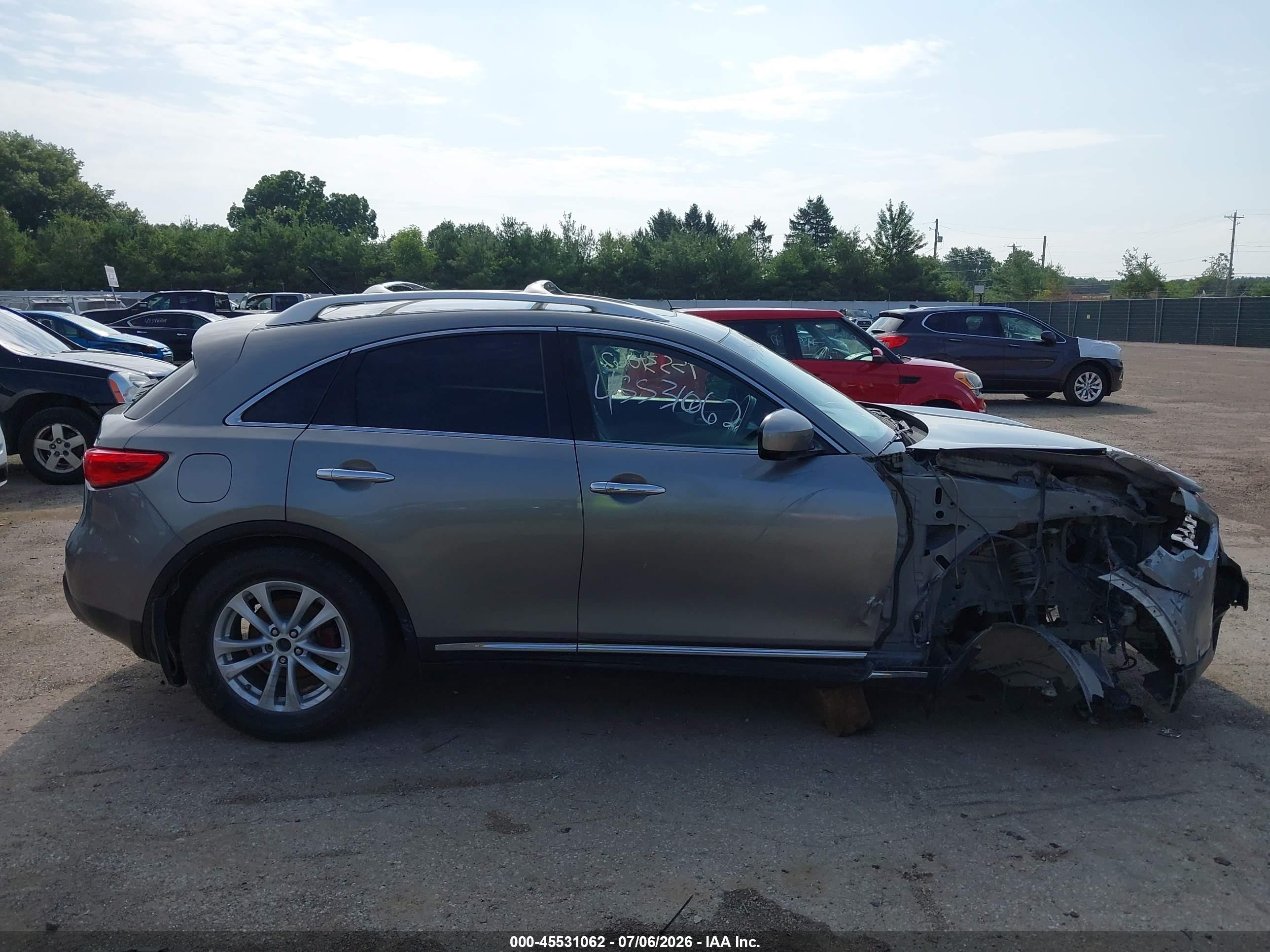 2011 Infiniti Fx35   Gray vin: JN8AS1MU2BM710695
