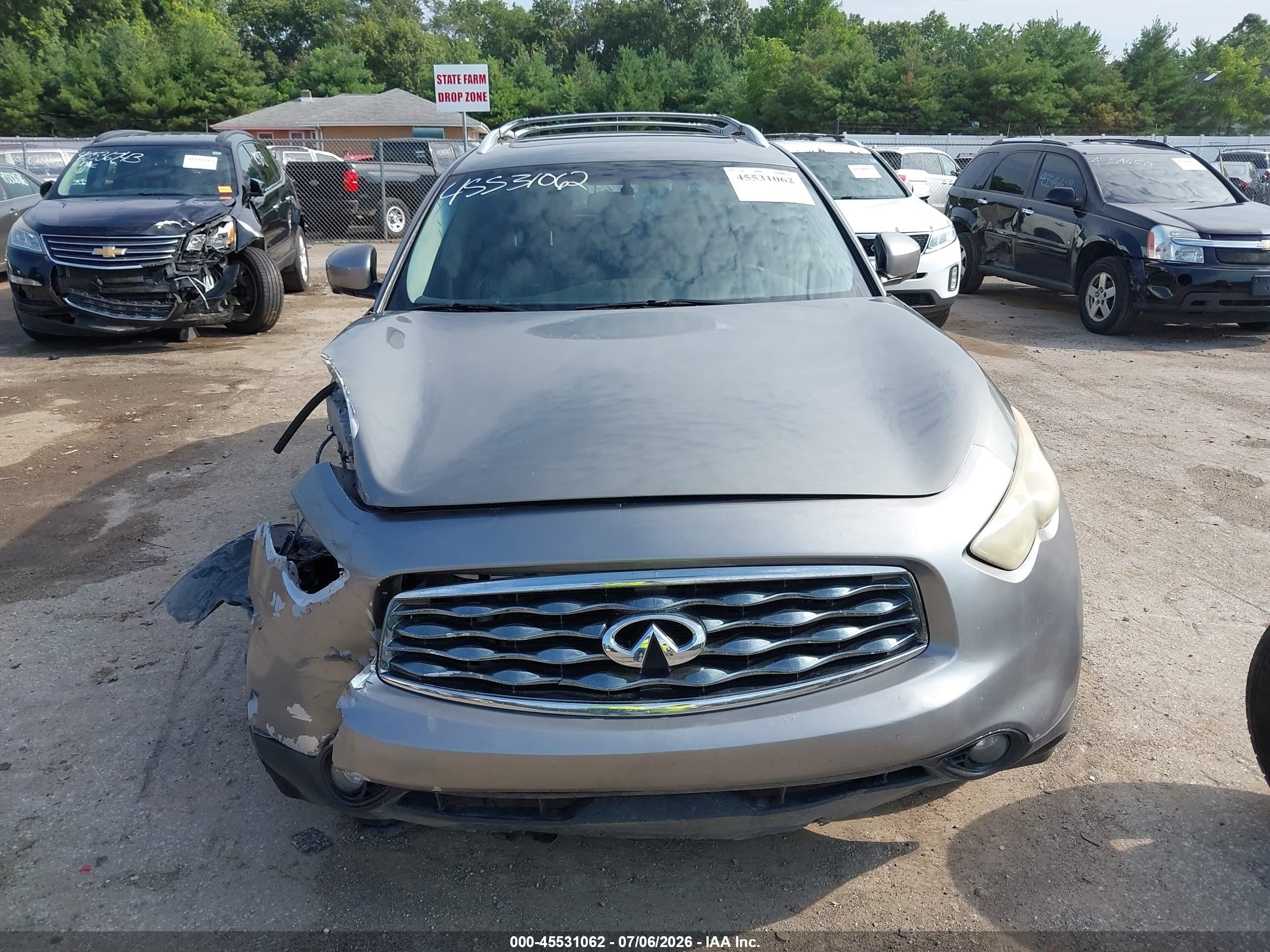 2011 Infiniti Fx35   Gray vin: JN8AS1MU2BM710695