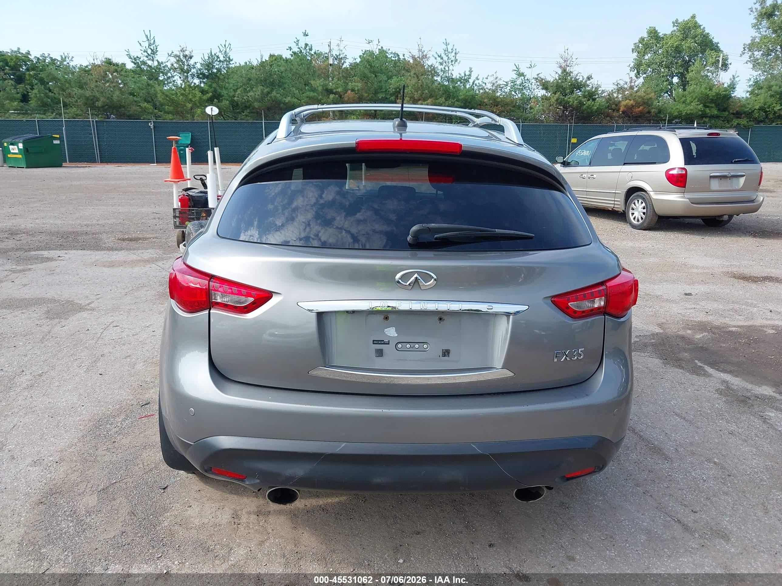 2011 Infiniti Fx35   Gray vin: JN8AS1MU2BM710695
