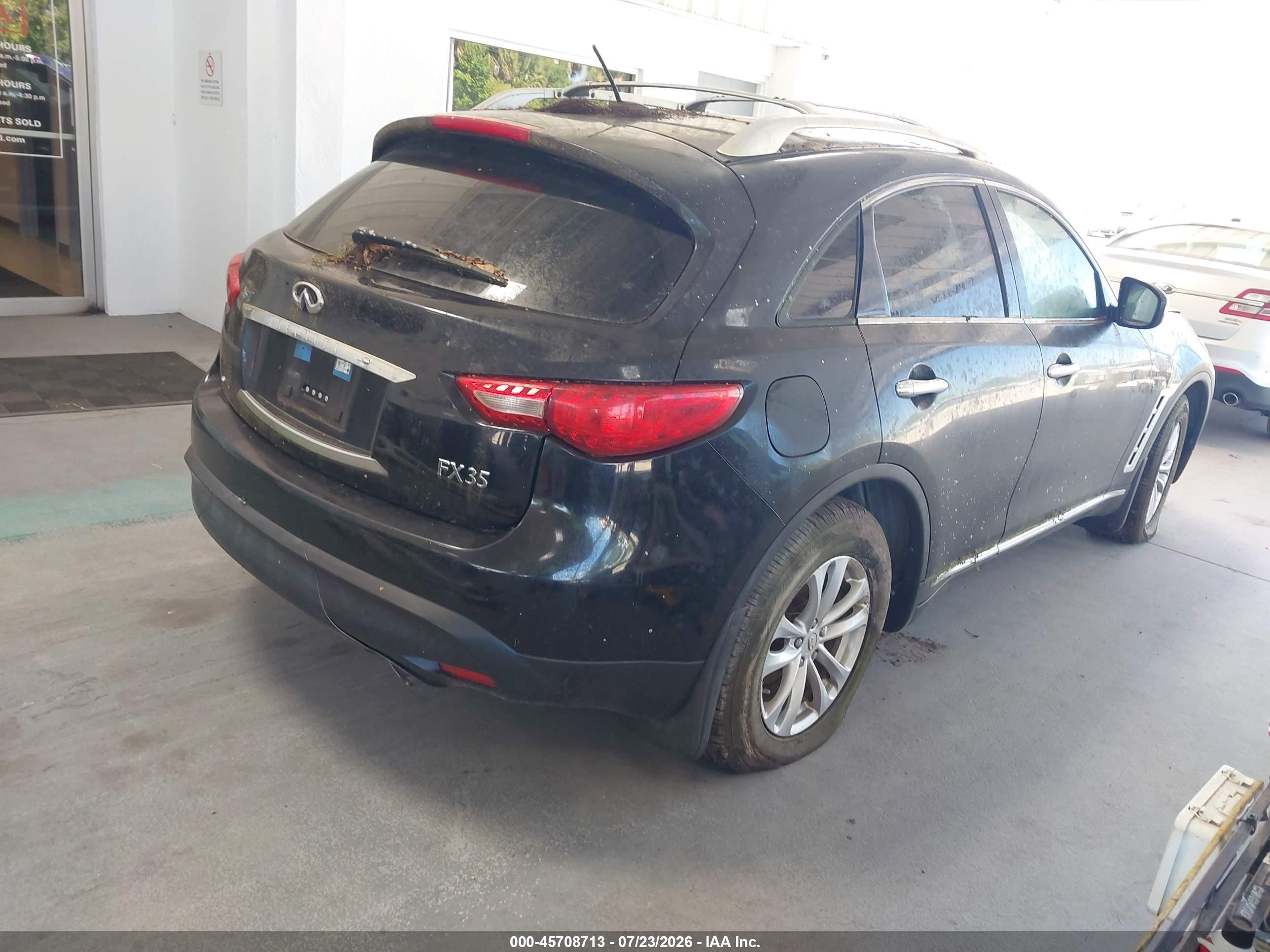2010 Infiniti Fx35   Black vin: JN8AS1MU3AM800081