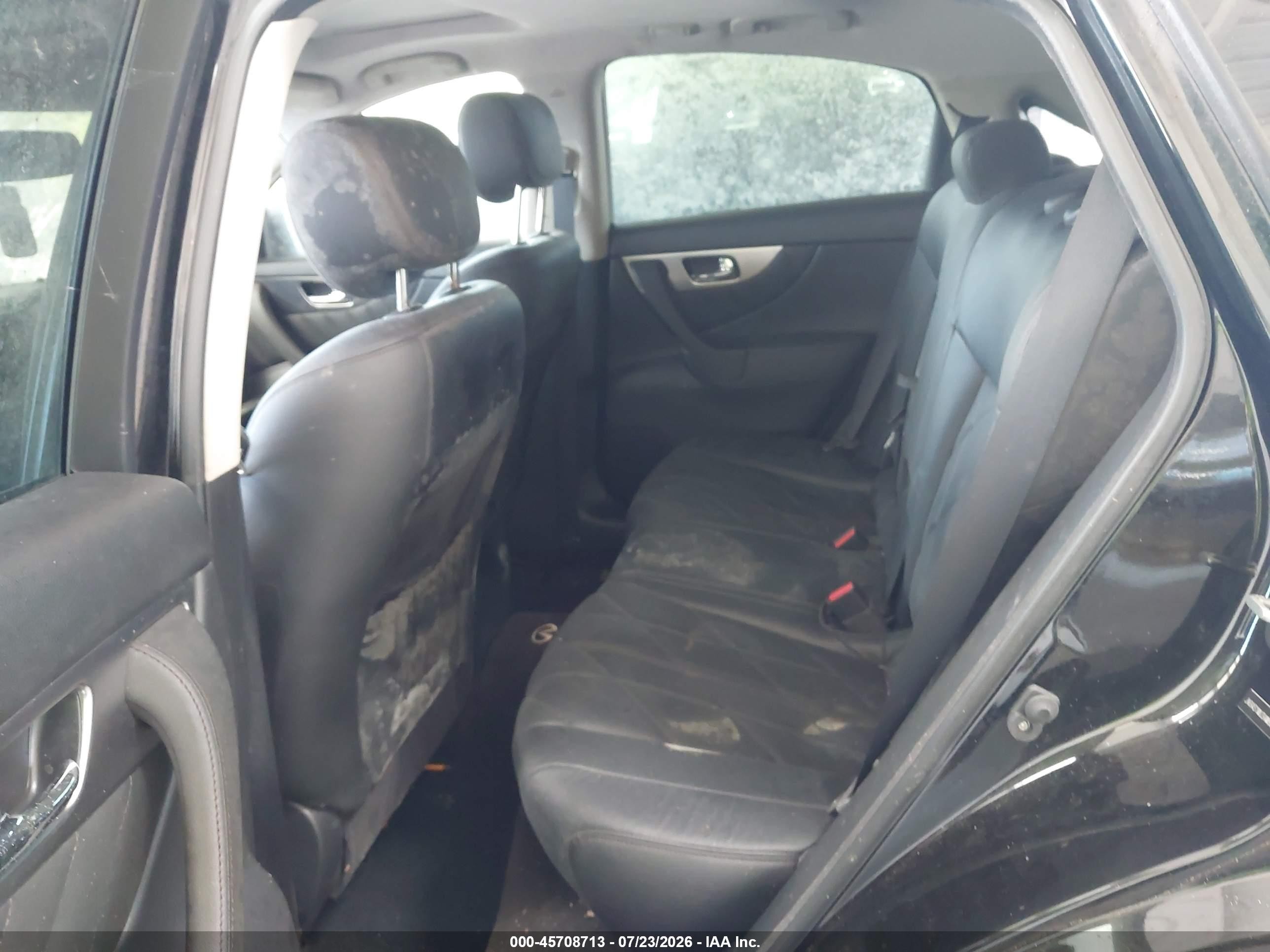 2010 Infiniti Fx35   Black vin: JN8AS1MU3AM800081