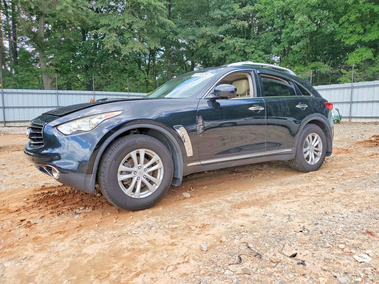 2012 Infiniti Fx35 Base Черный vin: JN8AS1MU3CM121978