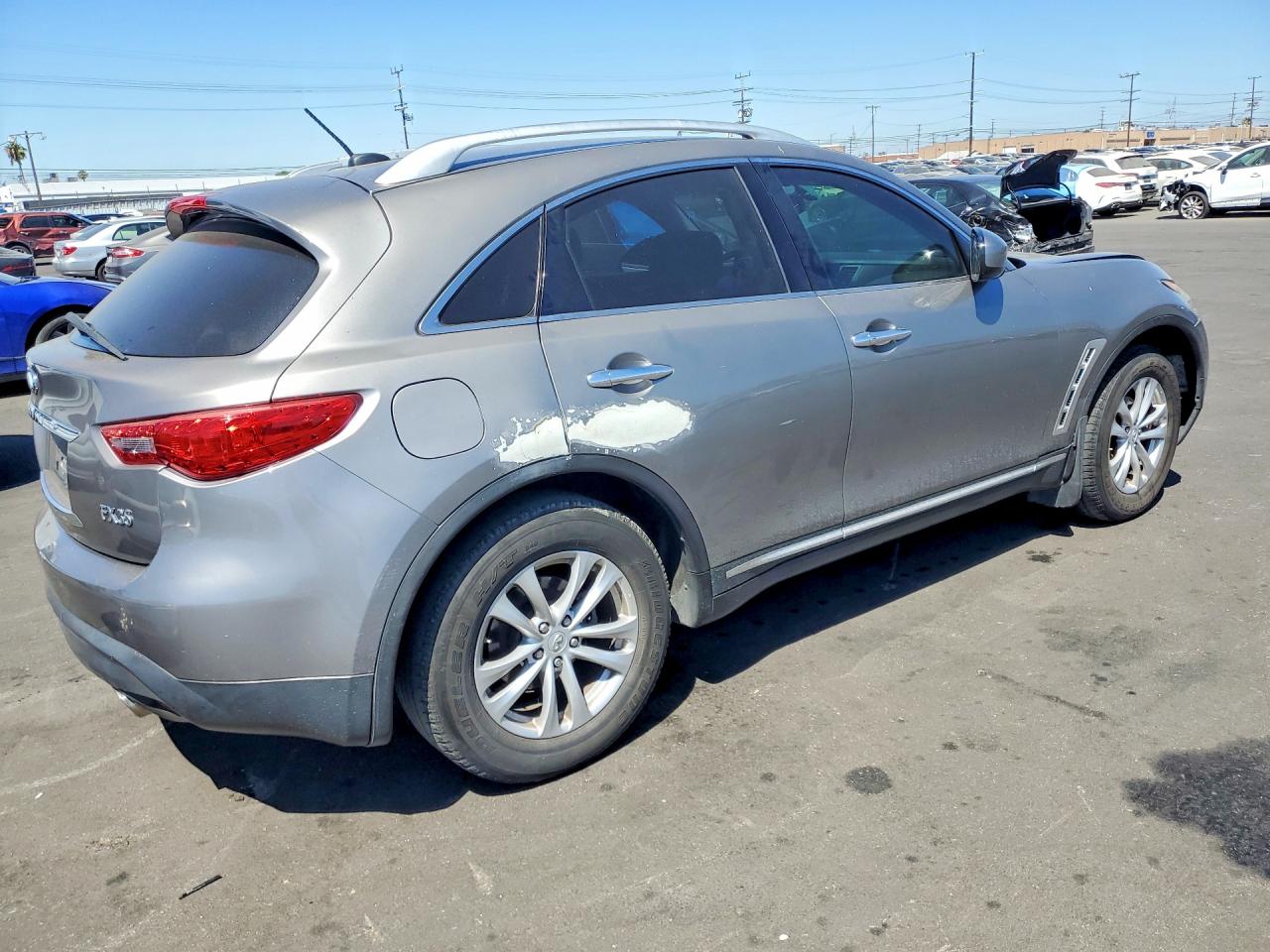 2010 Infiniti Fx35 Base Gray vin: JN8AS1MU4AM802728