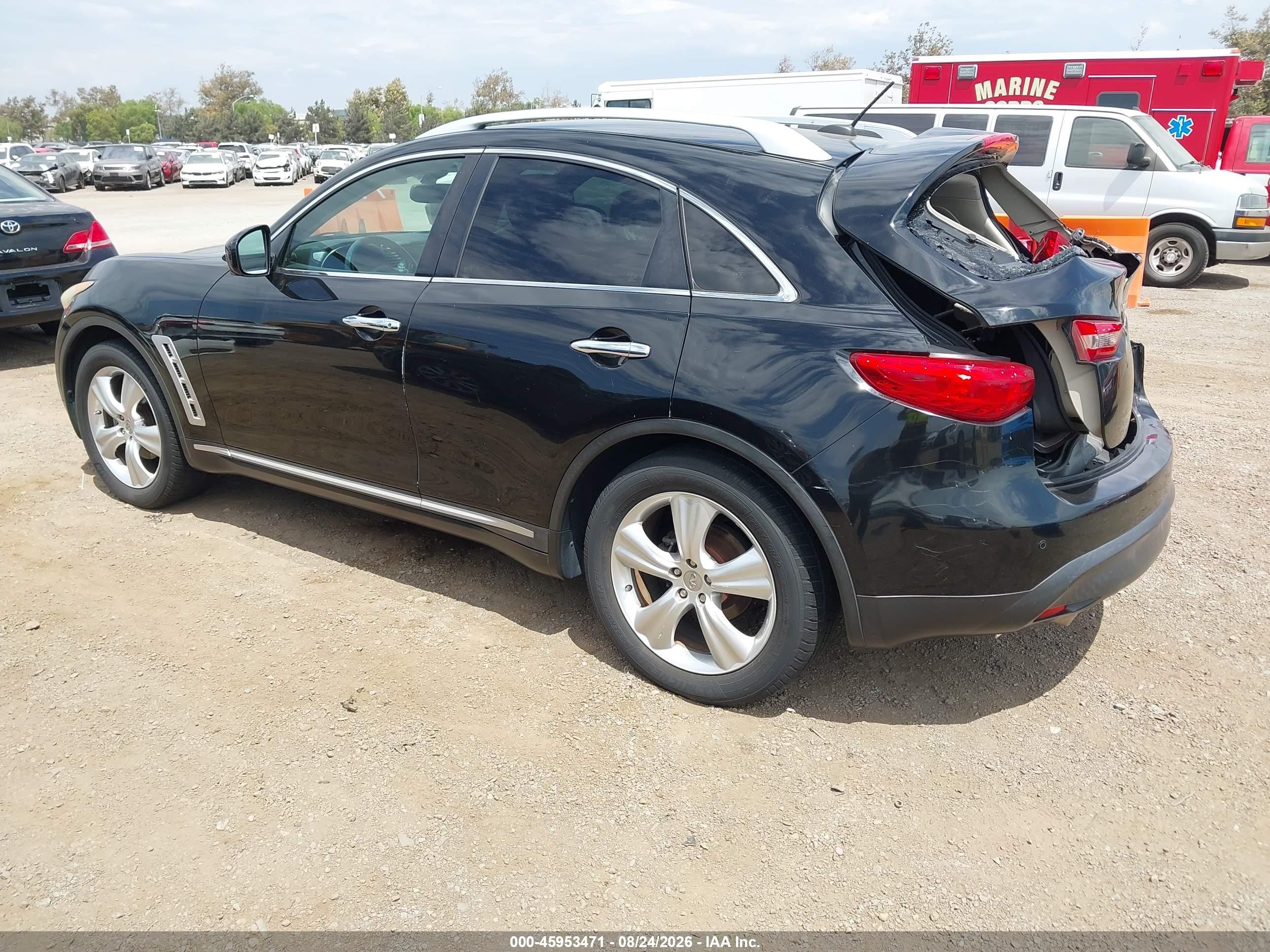 2011 Infiniti Fx35   Black vin: JN8AS1MU4BM110793