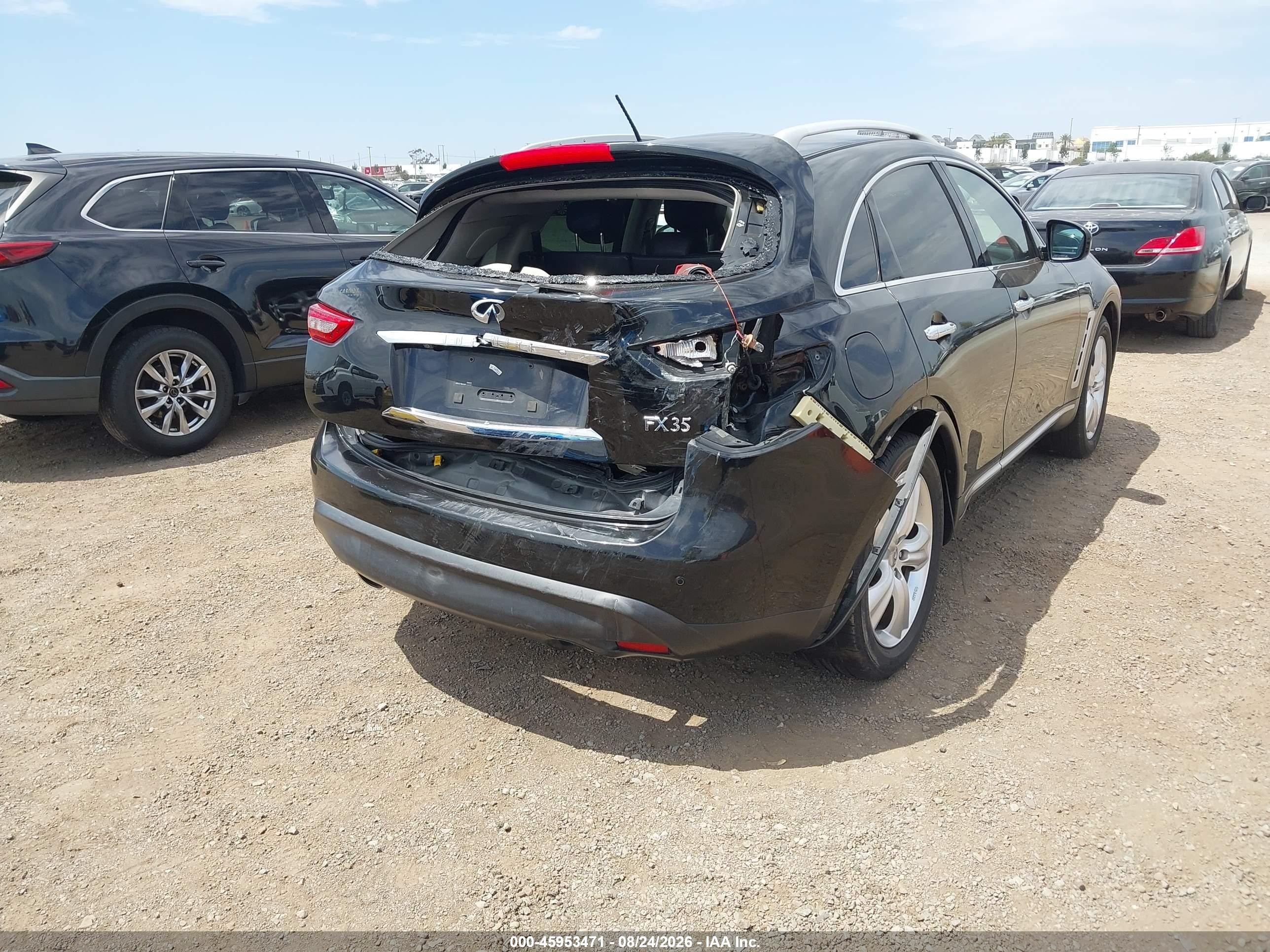2011 Infiniti Fx35   Black vin: JN8AS1MU4BM110793