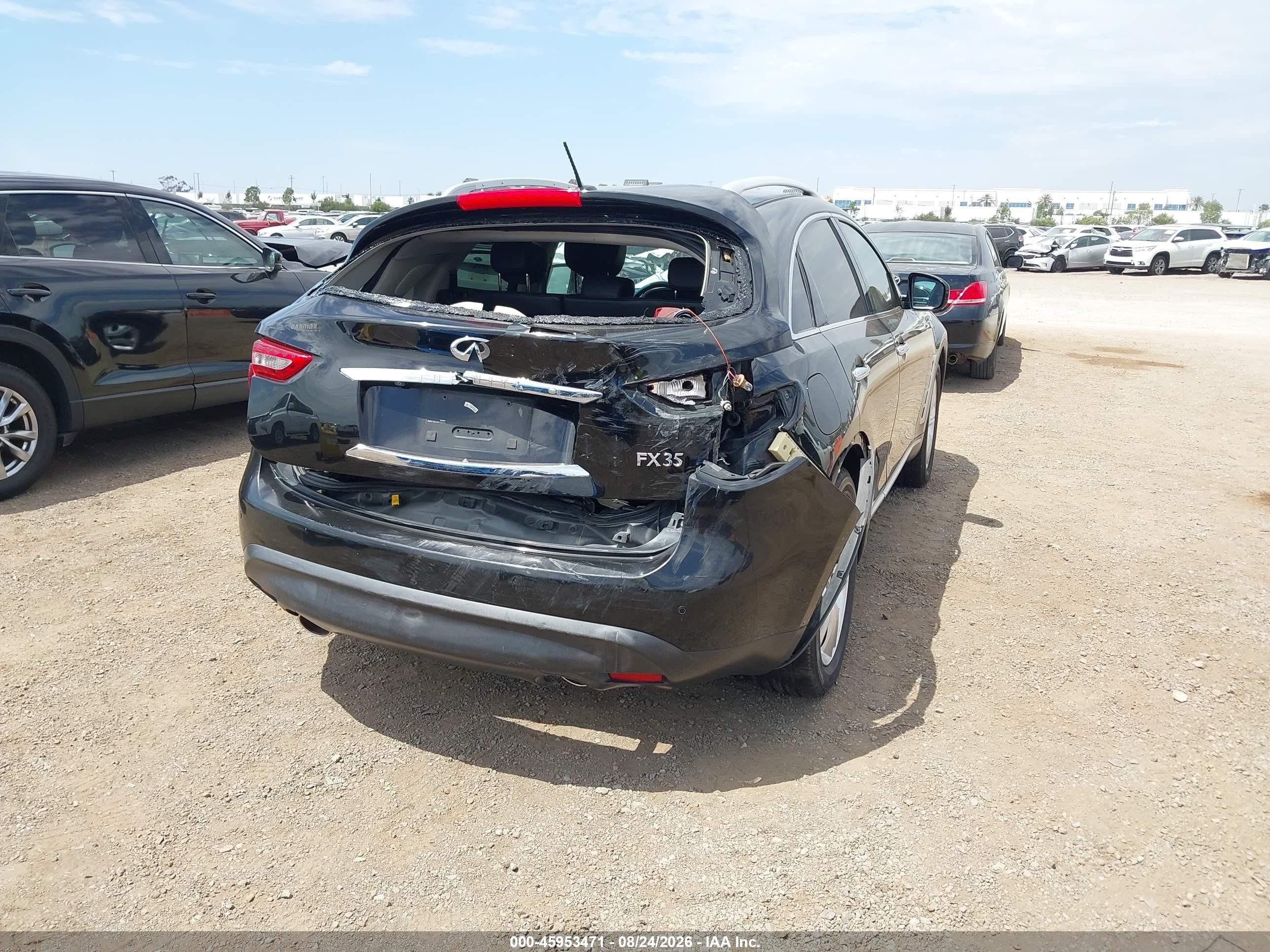 2011 Infiniti Fx35   Black vin: JN8AS1MU4BM110793