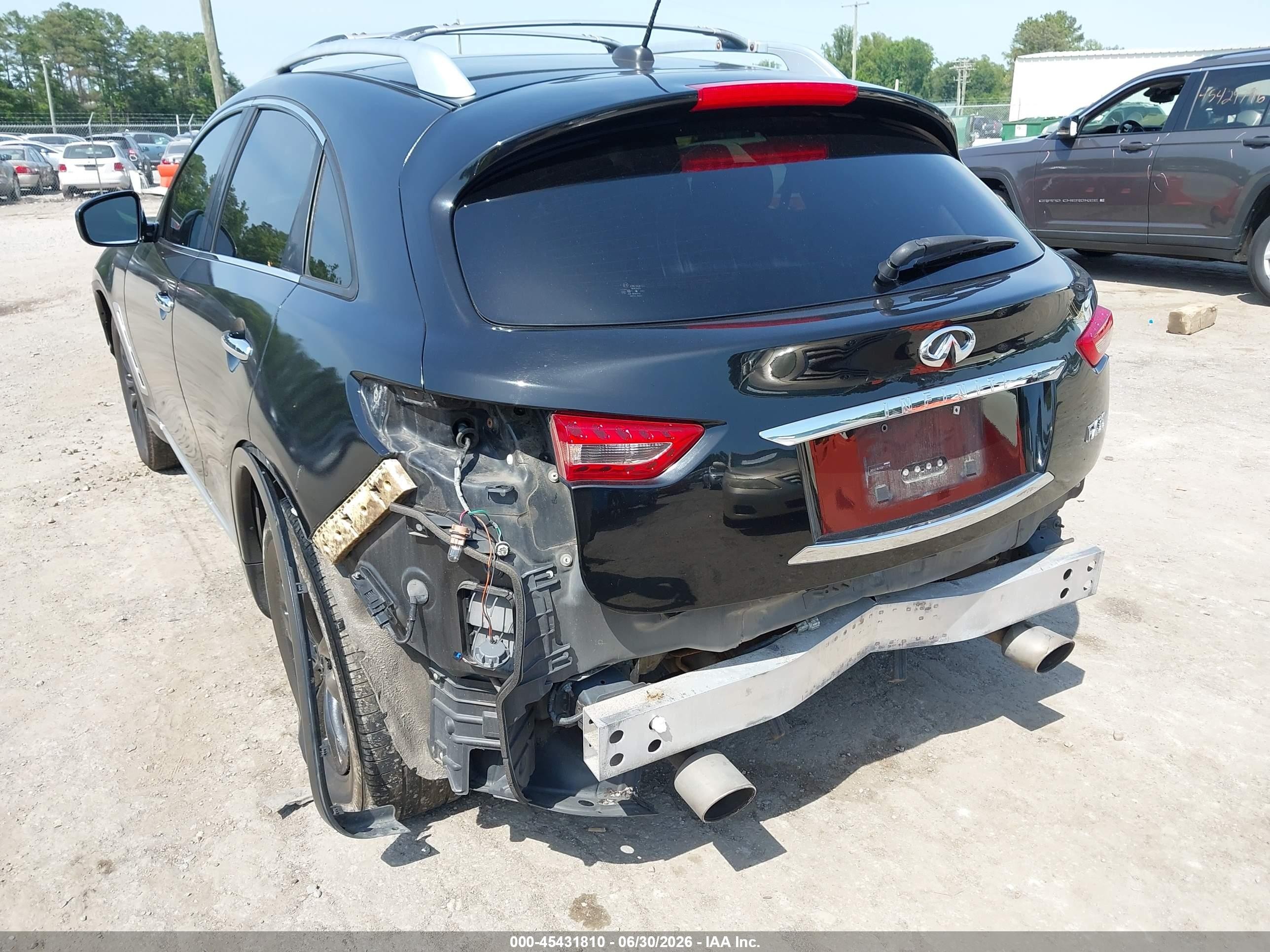 2011 Infiniti Fx35 Black vin: JN8AS1MU4BM111216