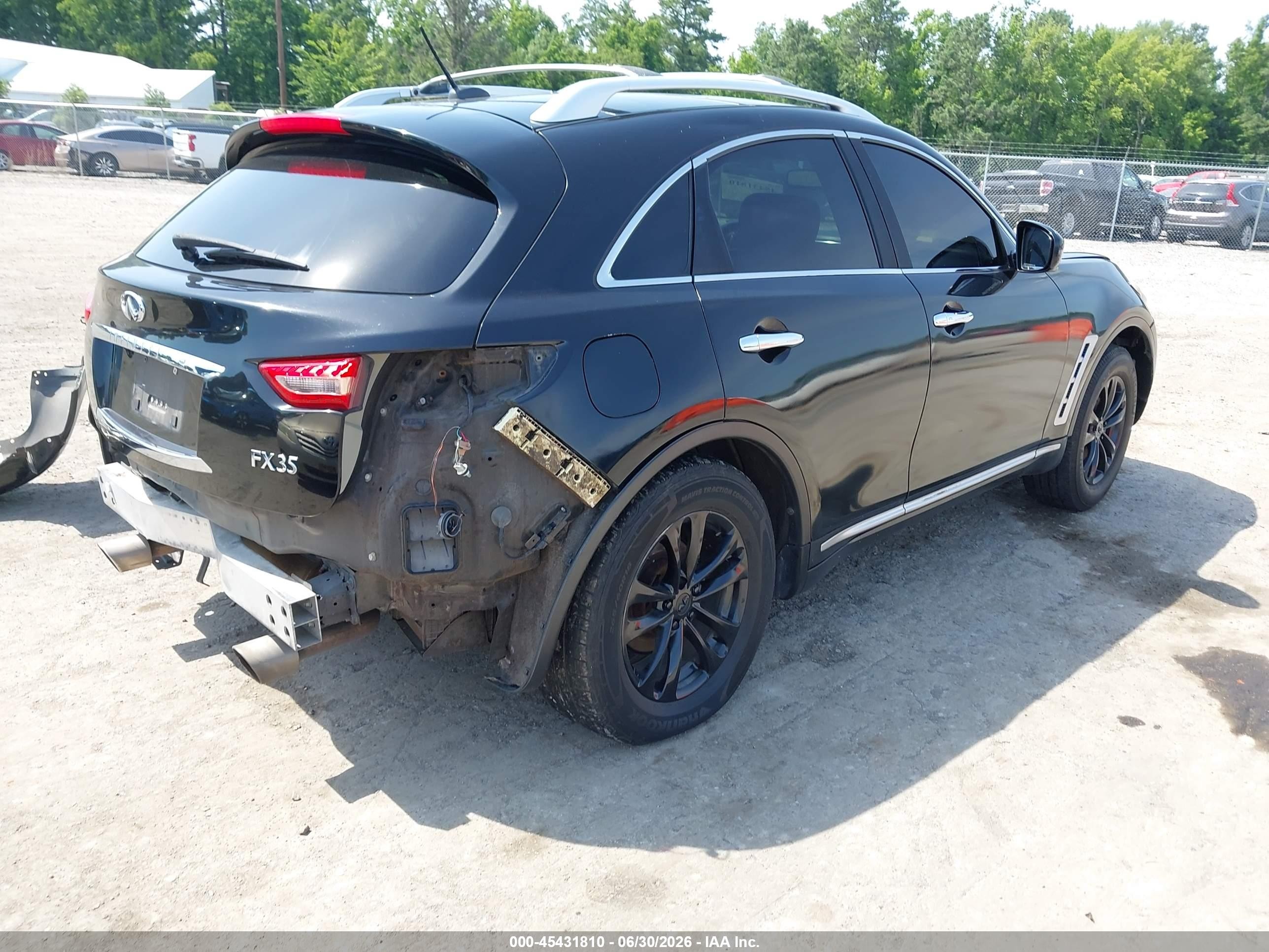 2011 Infiniti Fx35 Black vin: JN8AS1MU4BM111216