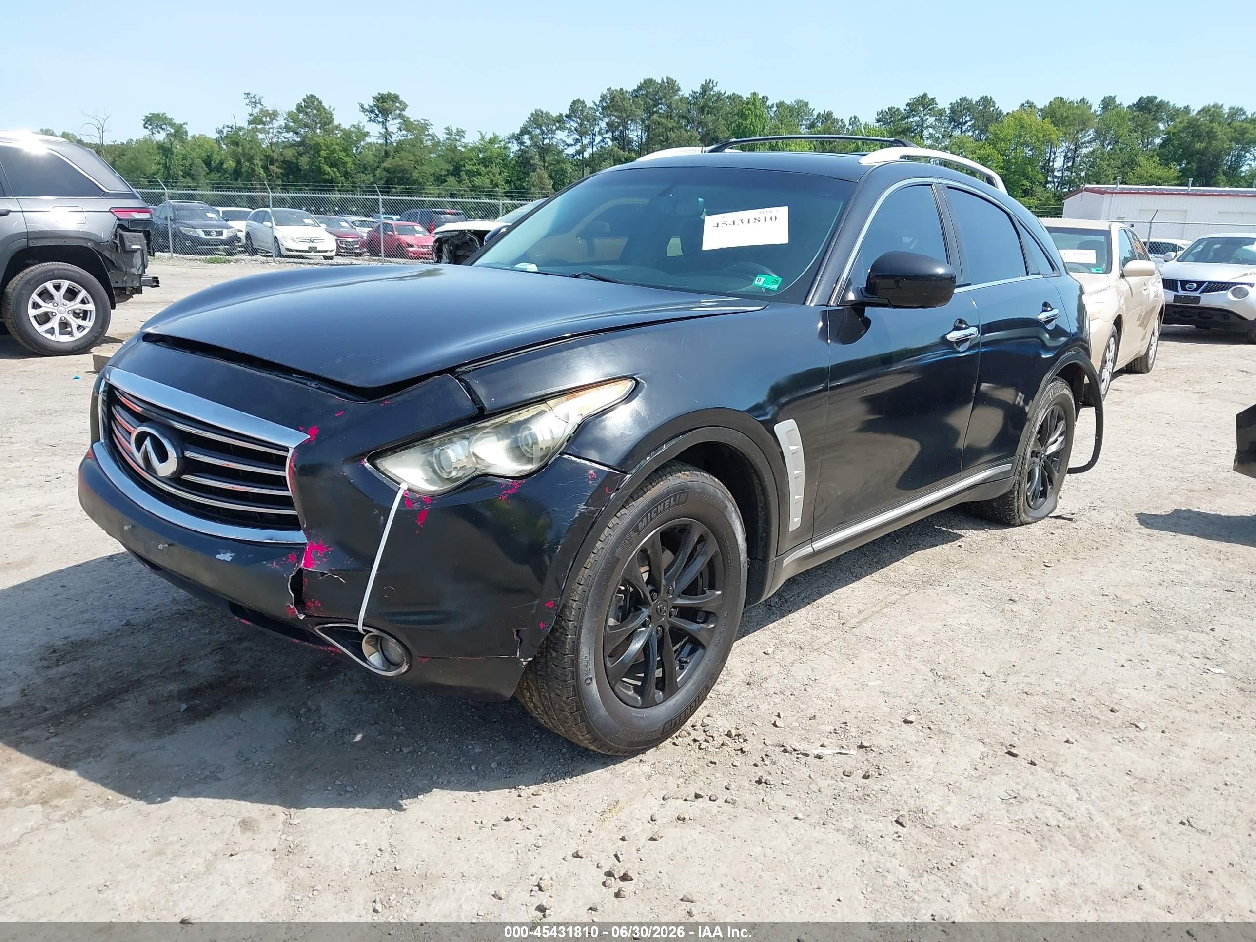 2011 Infiniti Fx35 Black vin: JN8AS1MU4BM111216