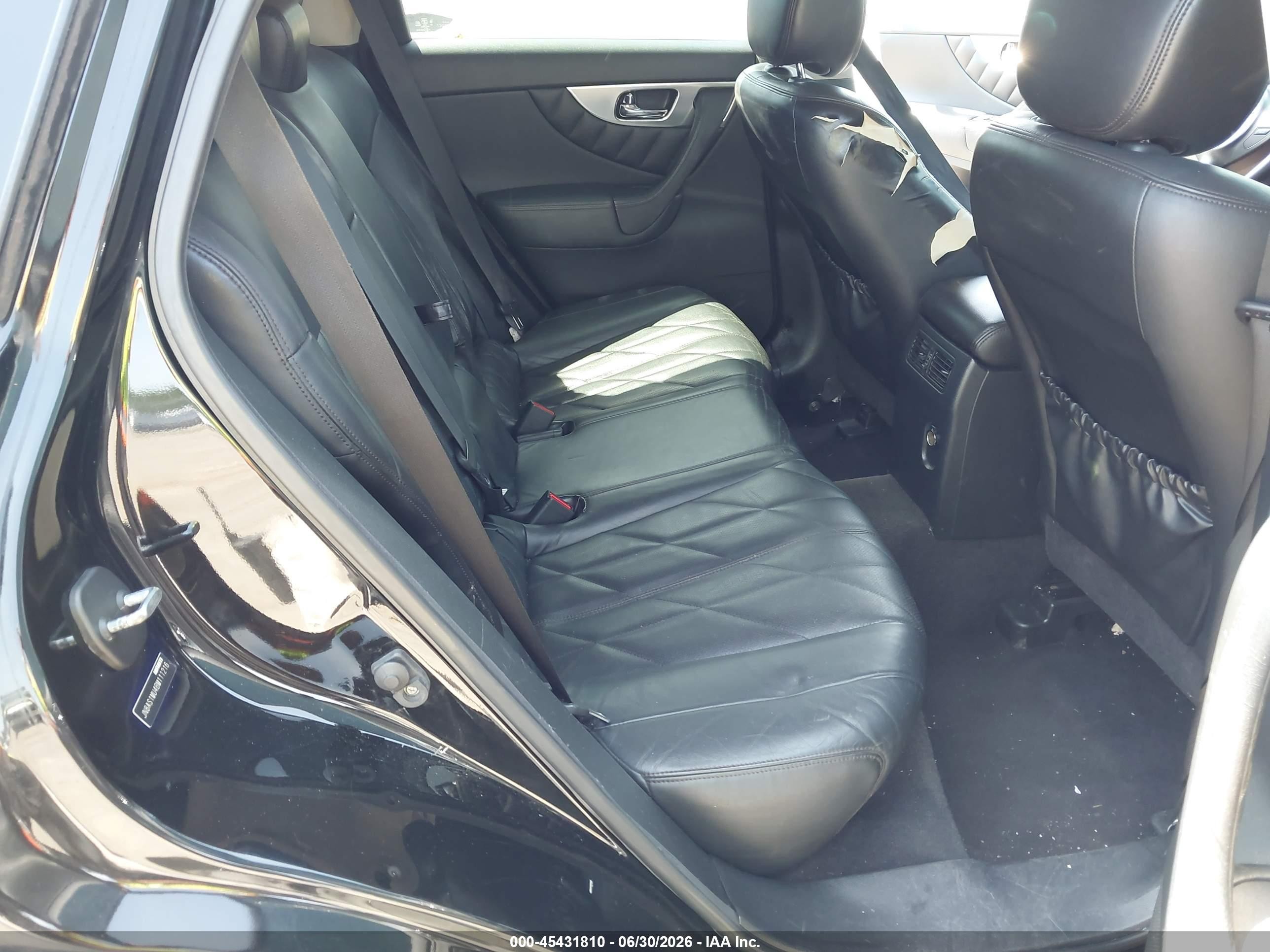 2011 Infiniti Fx35 Black vin: JN8AS1MU4BM111216