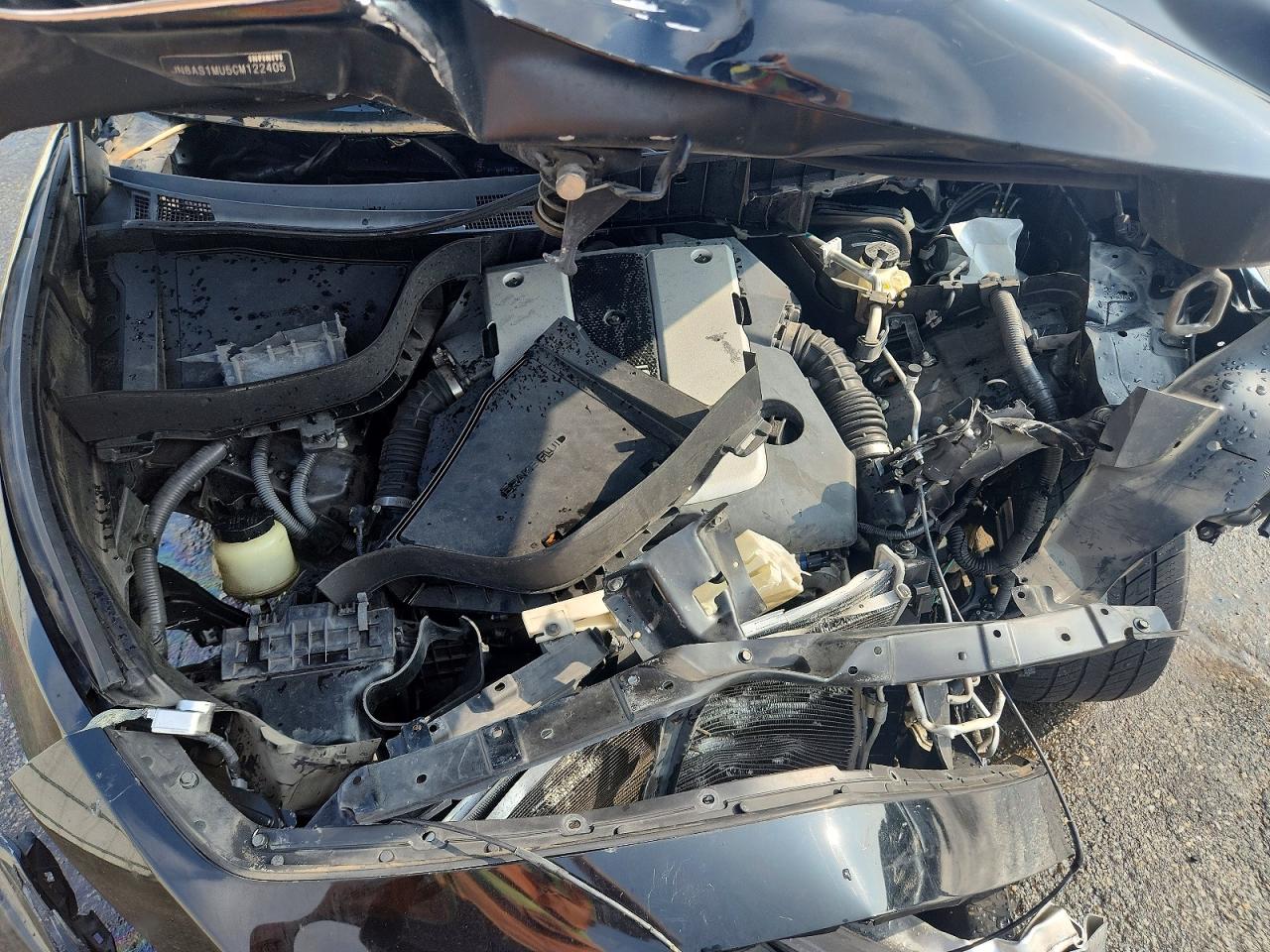 2012 Infiniti Fx35 Base Черный vin: JN8AS1MU5CM122405
