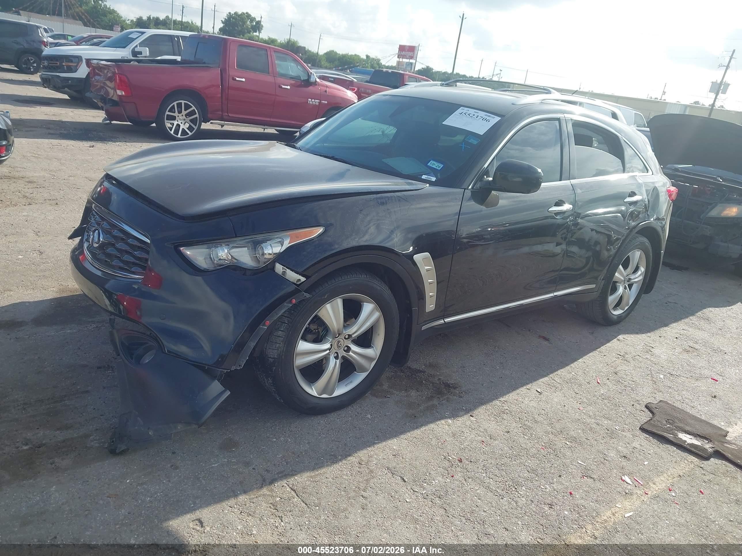 2010 Infiniti Fx35   Black vin: JN8AS1MU7AM802674