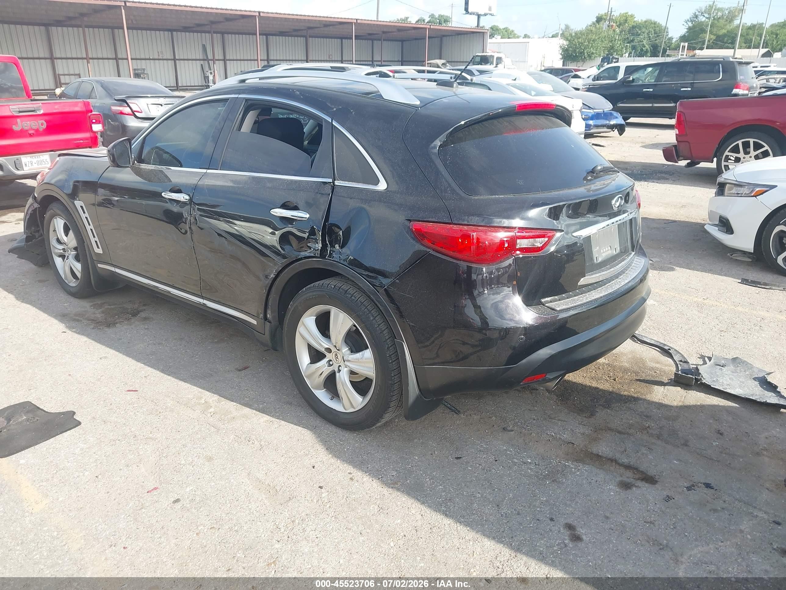 2010 Infiniti Fx35   Black vin: JN8AS1MU7AM802674