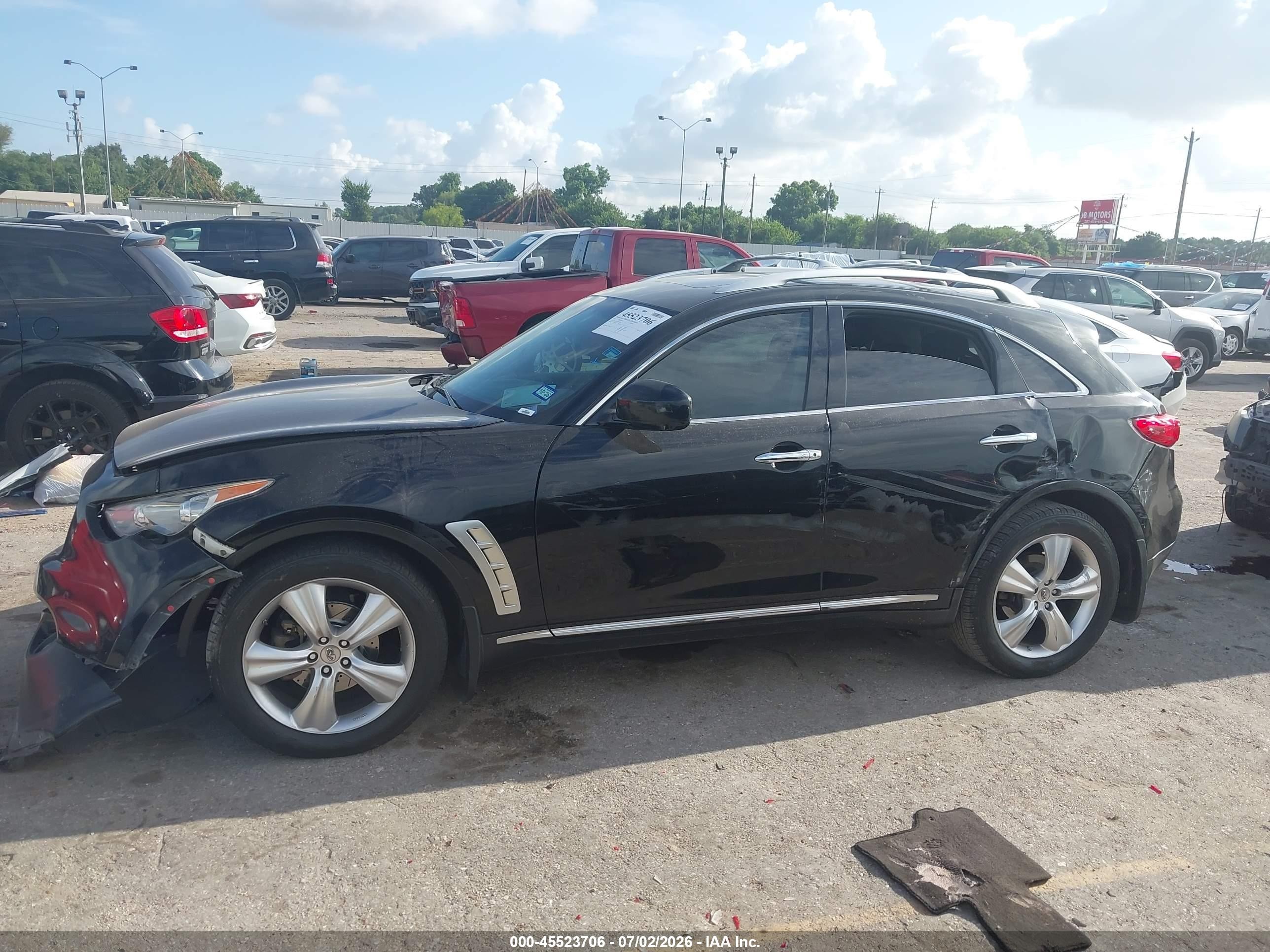 2010 Infiniti Fx35   Black vin: JN8AS1MU7AM802674