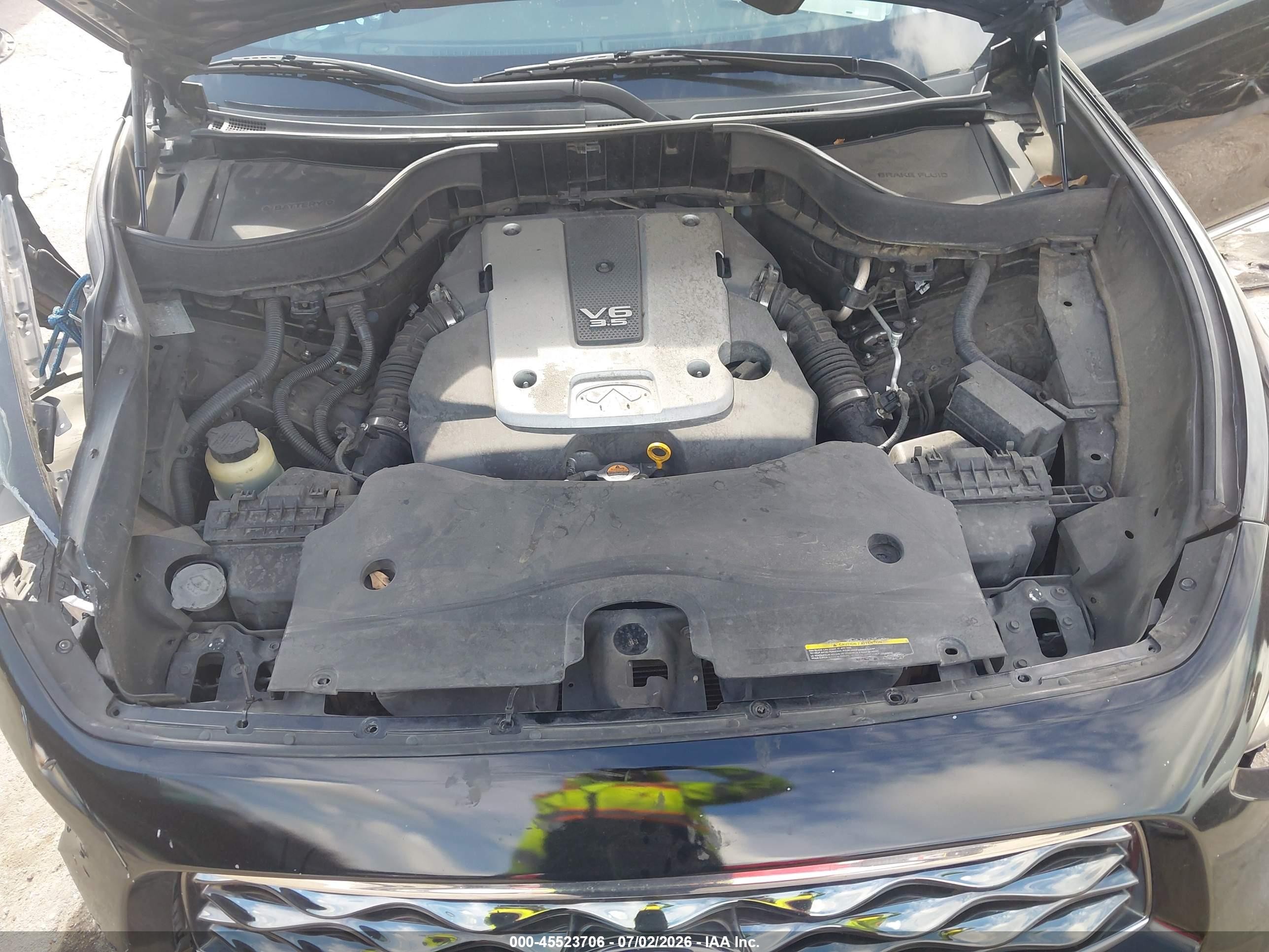 2010 Infiniti Fx35   Black vin: JN8AS1MU7AM802674