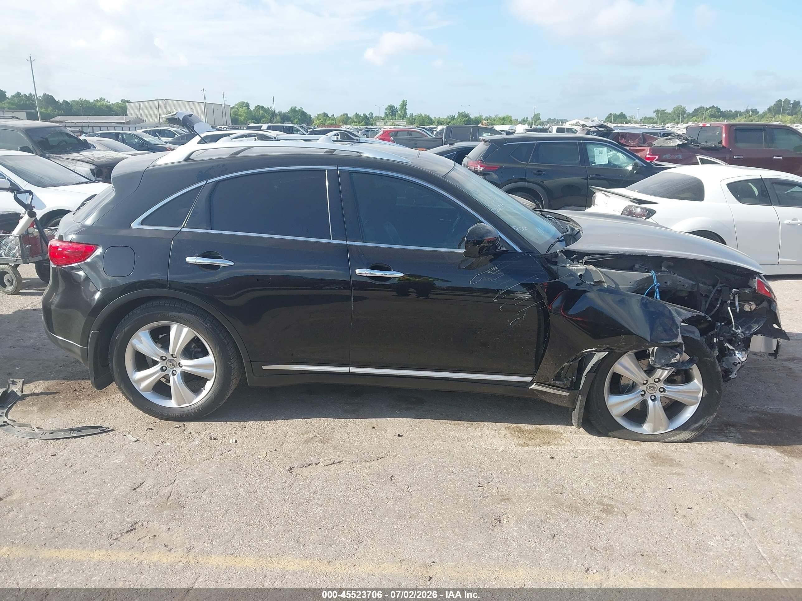 2010 Infiniti Fx35   Black vin: JN8AS1MU7AM802674
