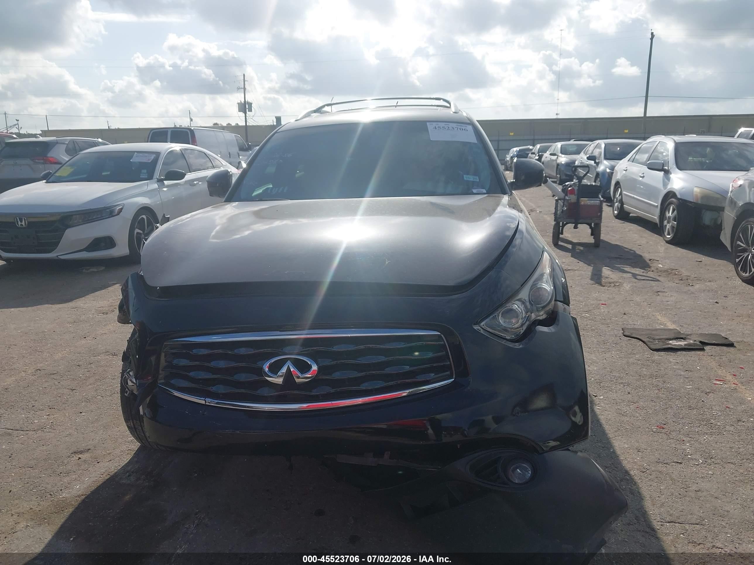 2010 Infiniti Fx35   Black vin: JN8AS1MU7AM802674