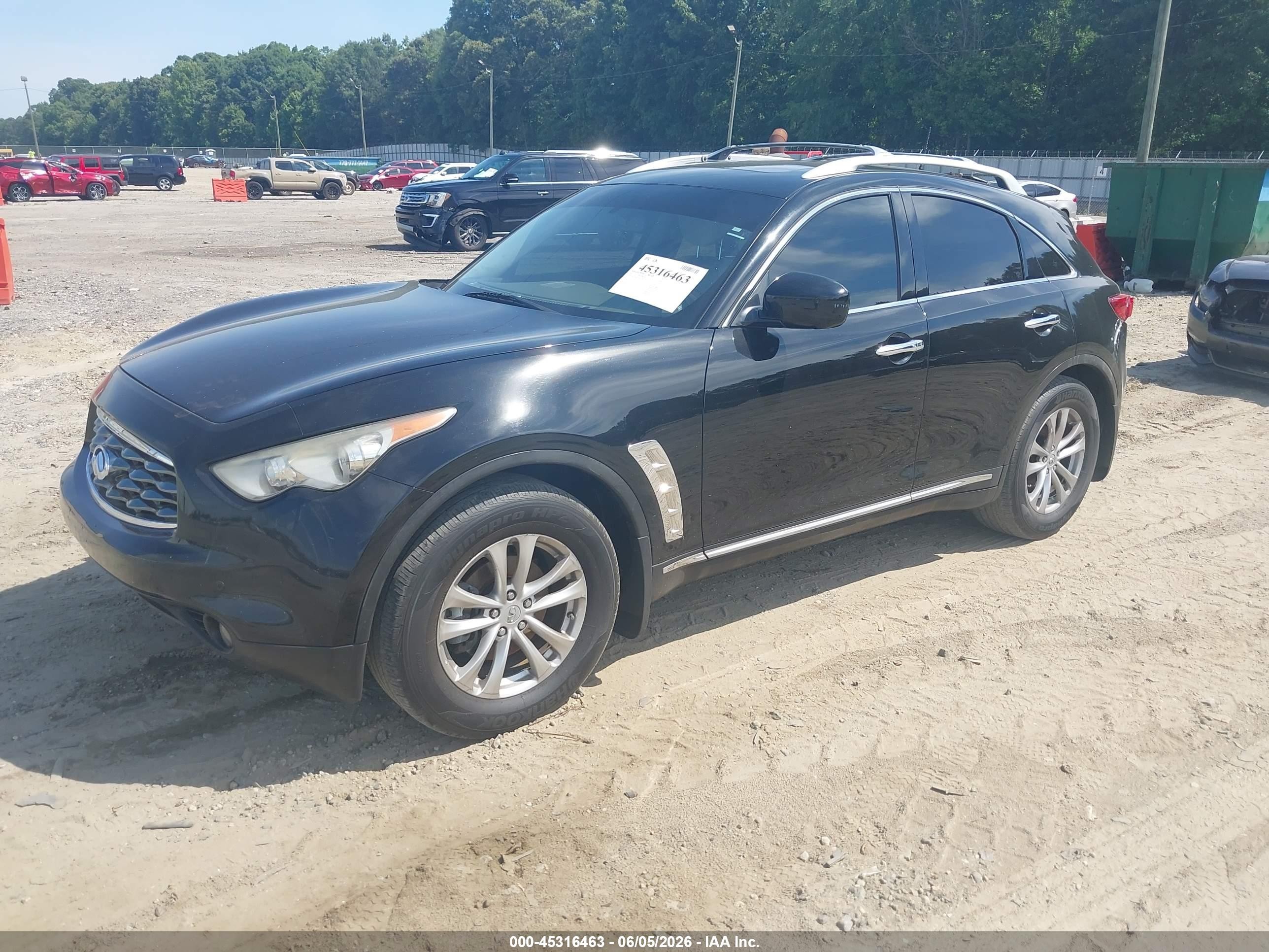2011 Infiniti Fx35   Black vin: JN8AS1MU7BM711034