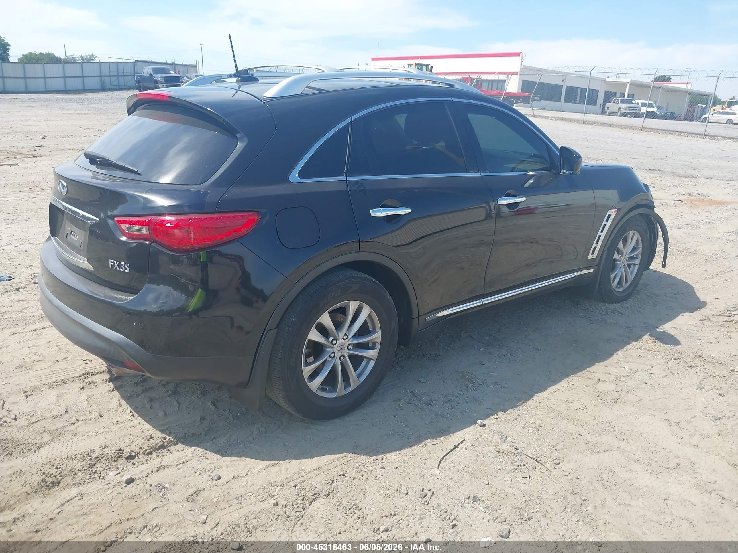 2011 Infiniti Fx35   Black vin: JN8AS1MU7BM711034
