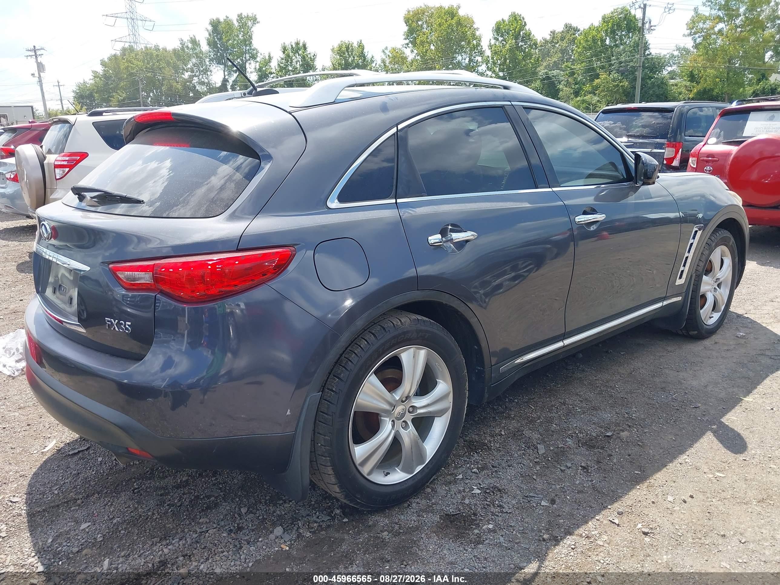 2011 Infiniti Fx35   Dark Blue vin: JN8AS1MU7BM711955