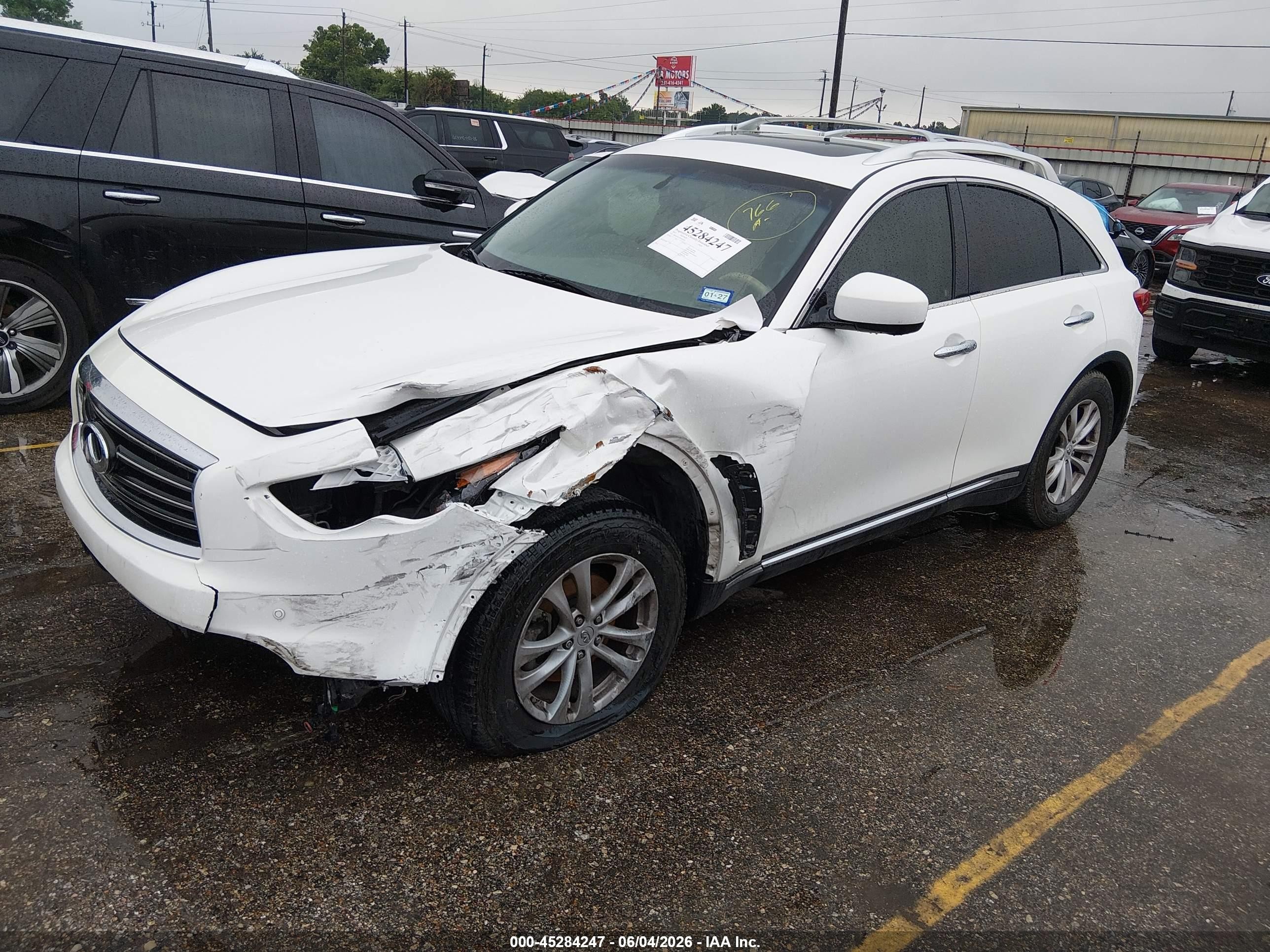 2012 Infiniti Fx35   Белый vin: JN8AS1MU7CM120154