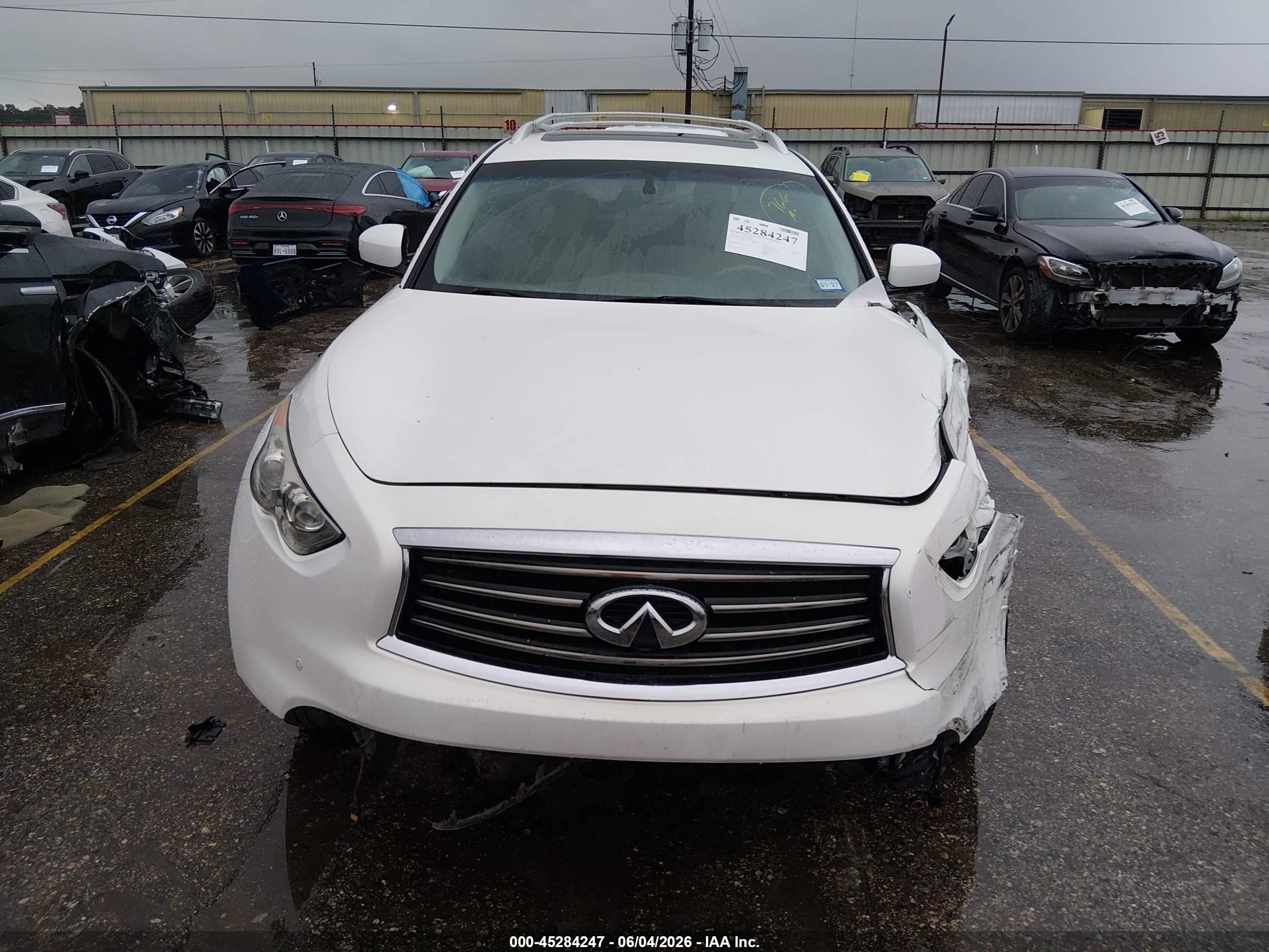 2012 Infiniti Fx35   Белый vin: JN8AS1MU7CM120154