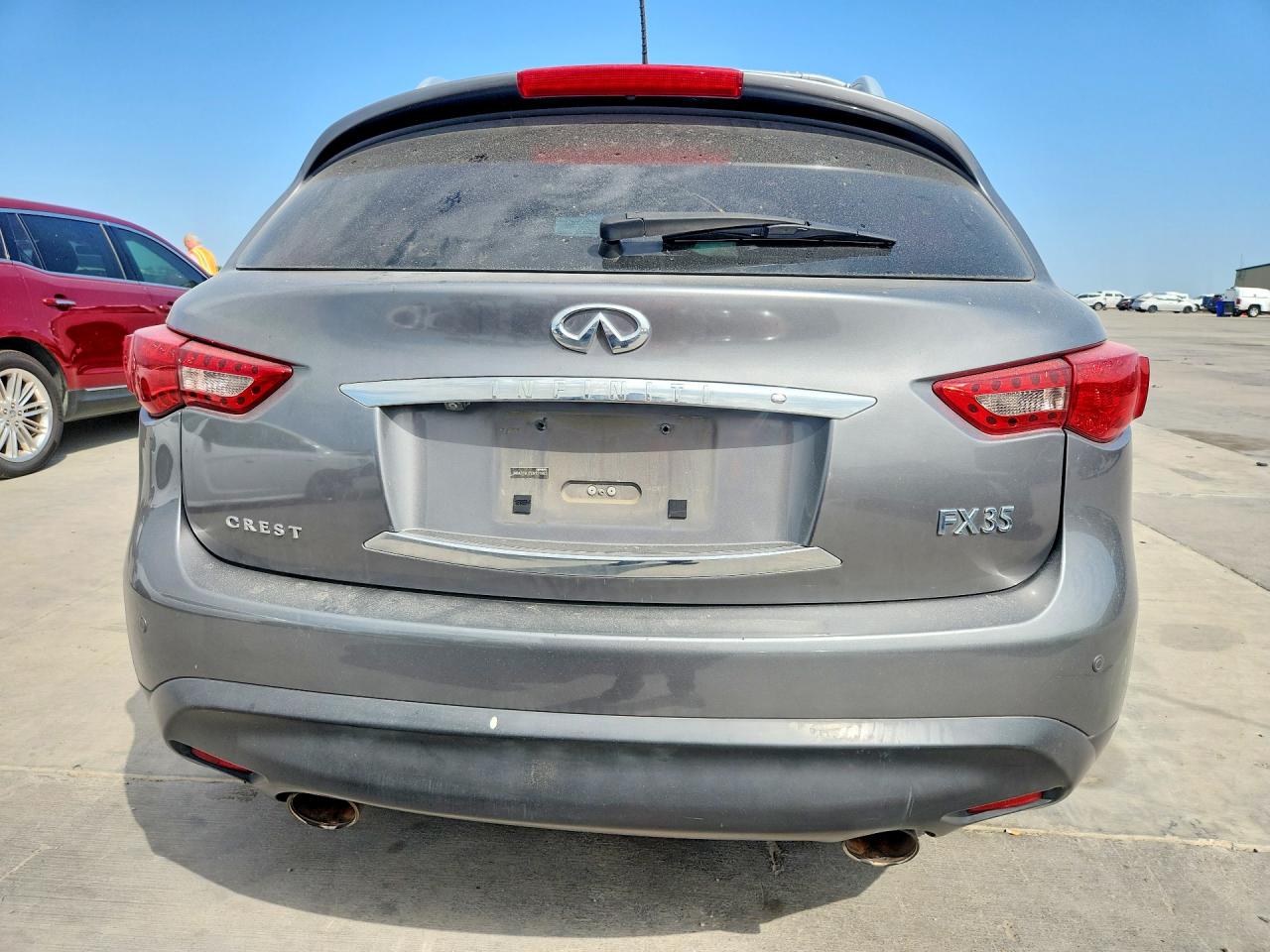 2012 Infiniti Fx35 Base Серый vin: JN8AS1MU7CM121983