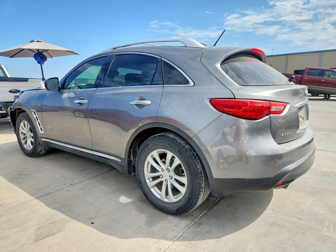 2012 Infiniti Fx35 Base Серый vin: JN8AS1MU7CM121983