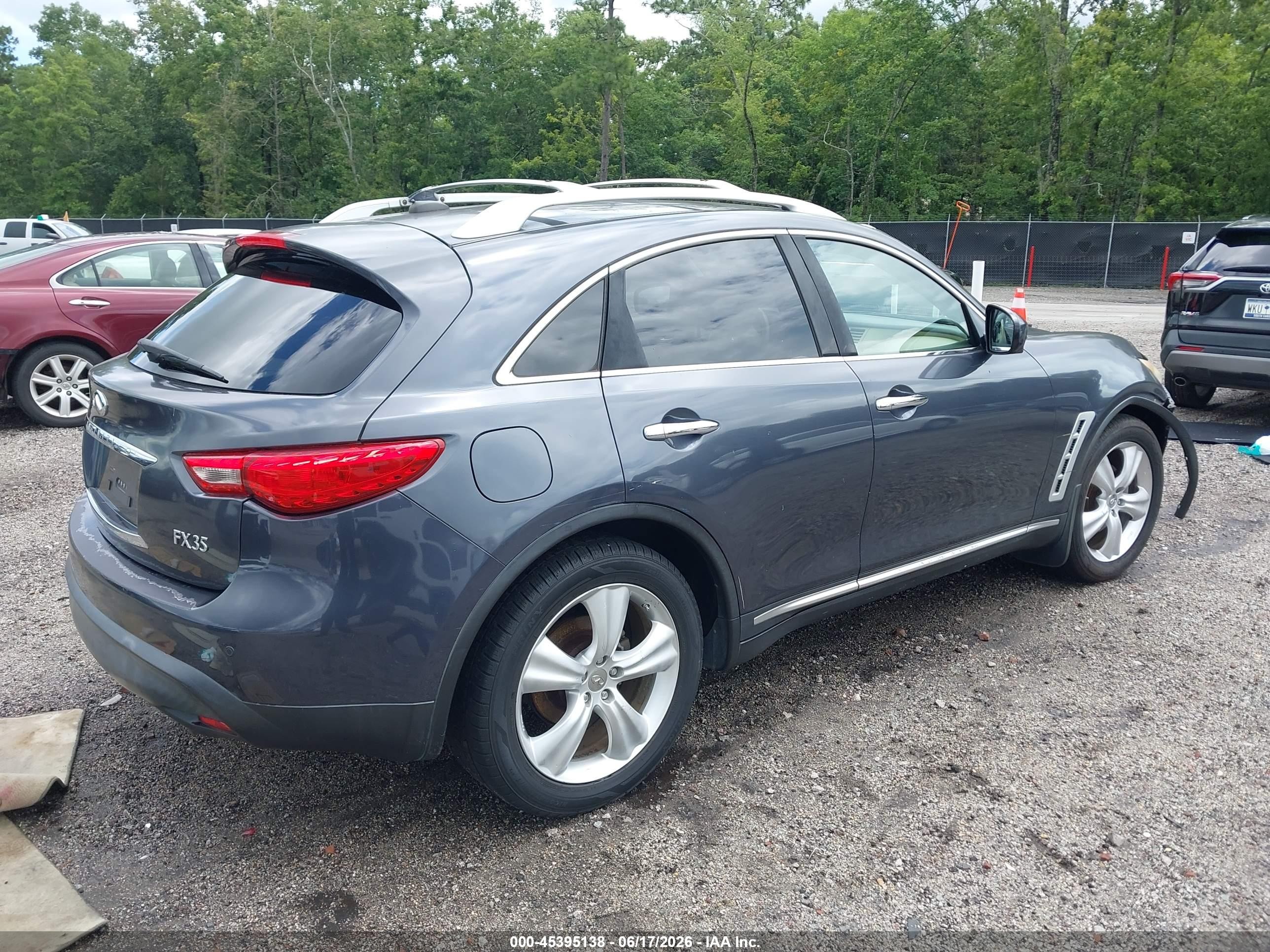 2010 Infiniti Fx35   Blue vin: JN8AS1MU8AM802571