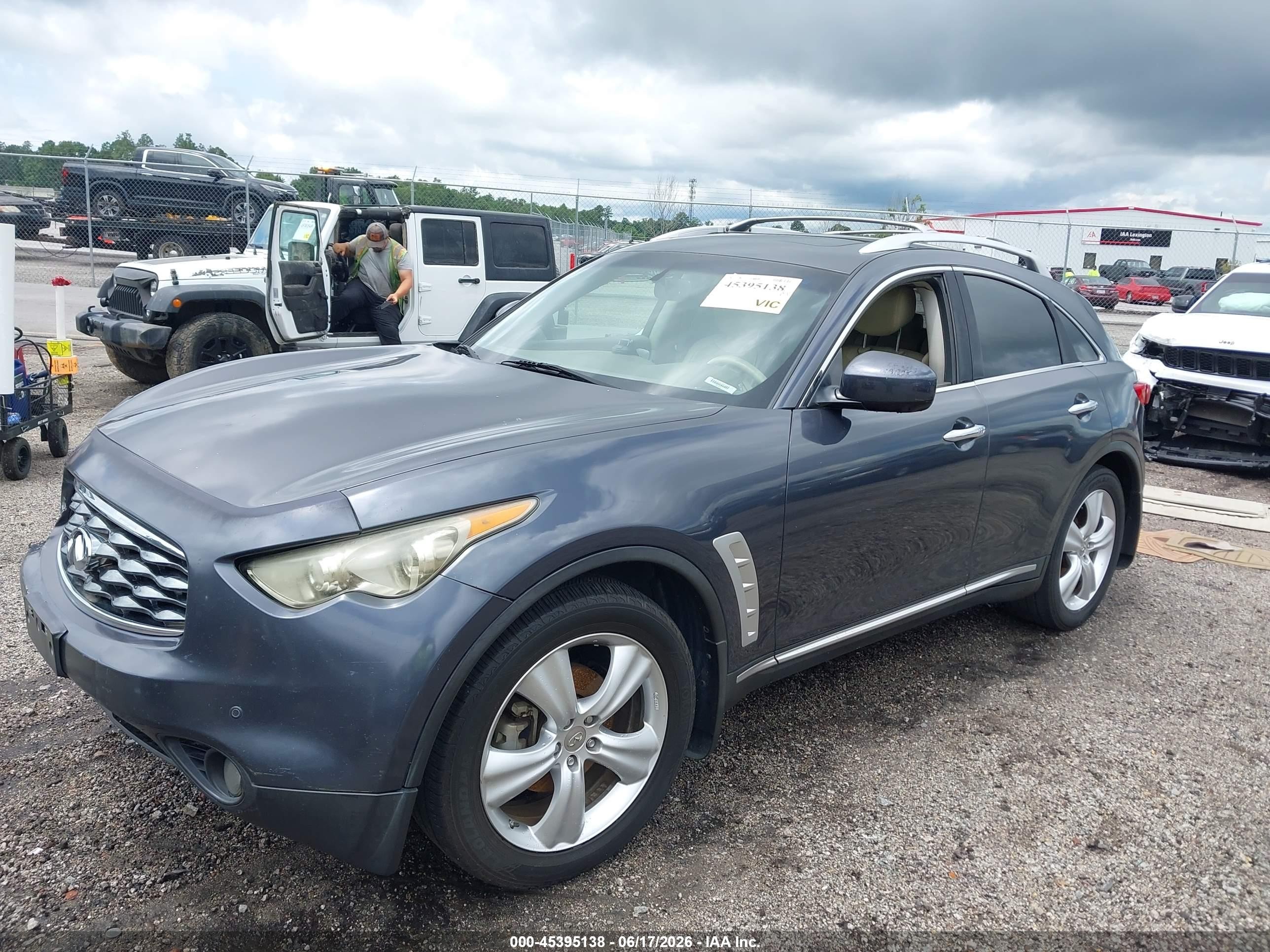 2010 Infiniti Fx35   Blue vin: JN8AS1MU8AM802571