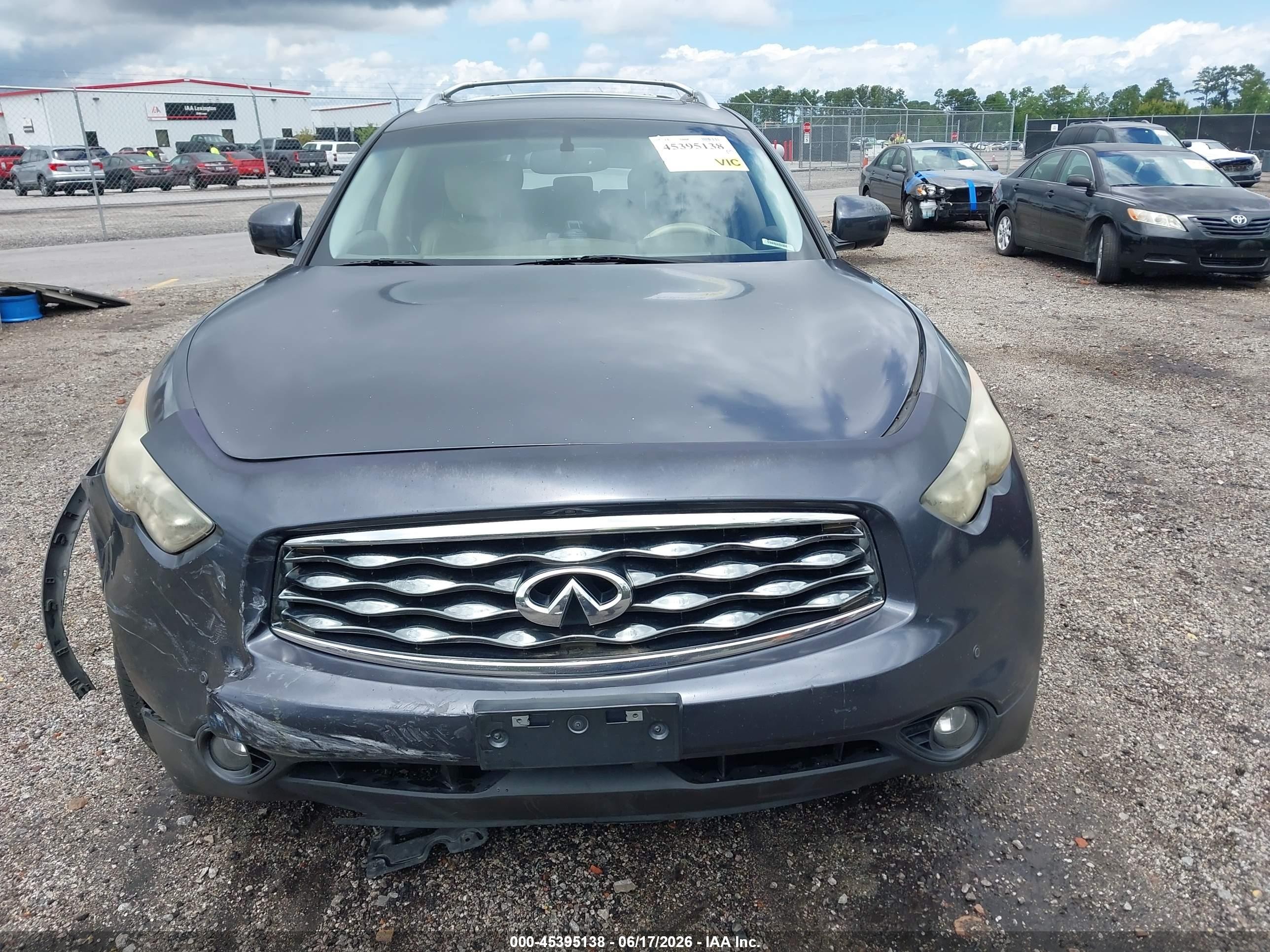 2010 Infiniti Fx35   Blue vin: JN8AS1MU8AM802571
