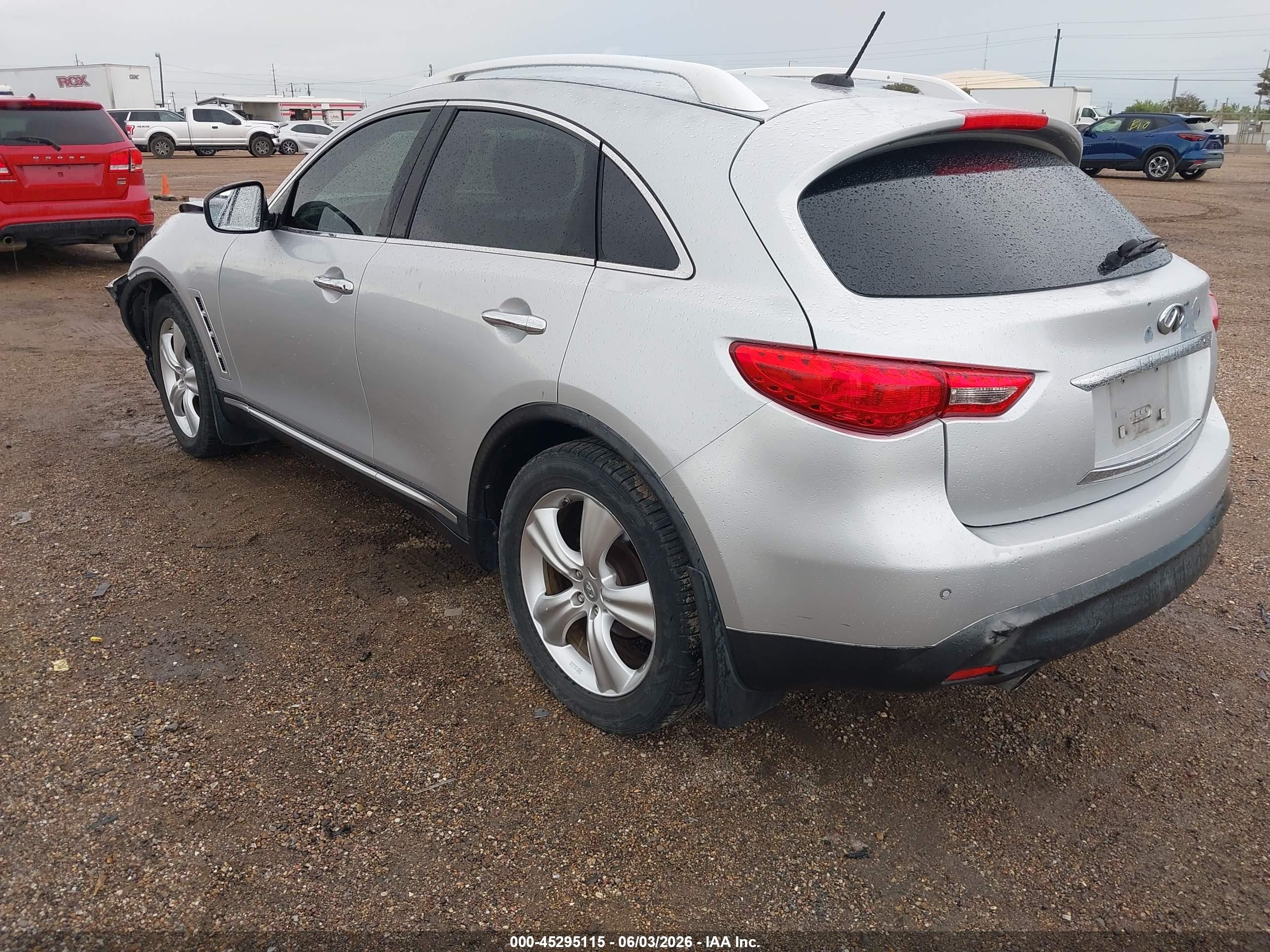 2010 Infiniti Fx35 Silver vin: JN8AS1MU8AM802893