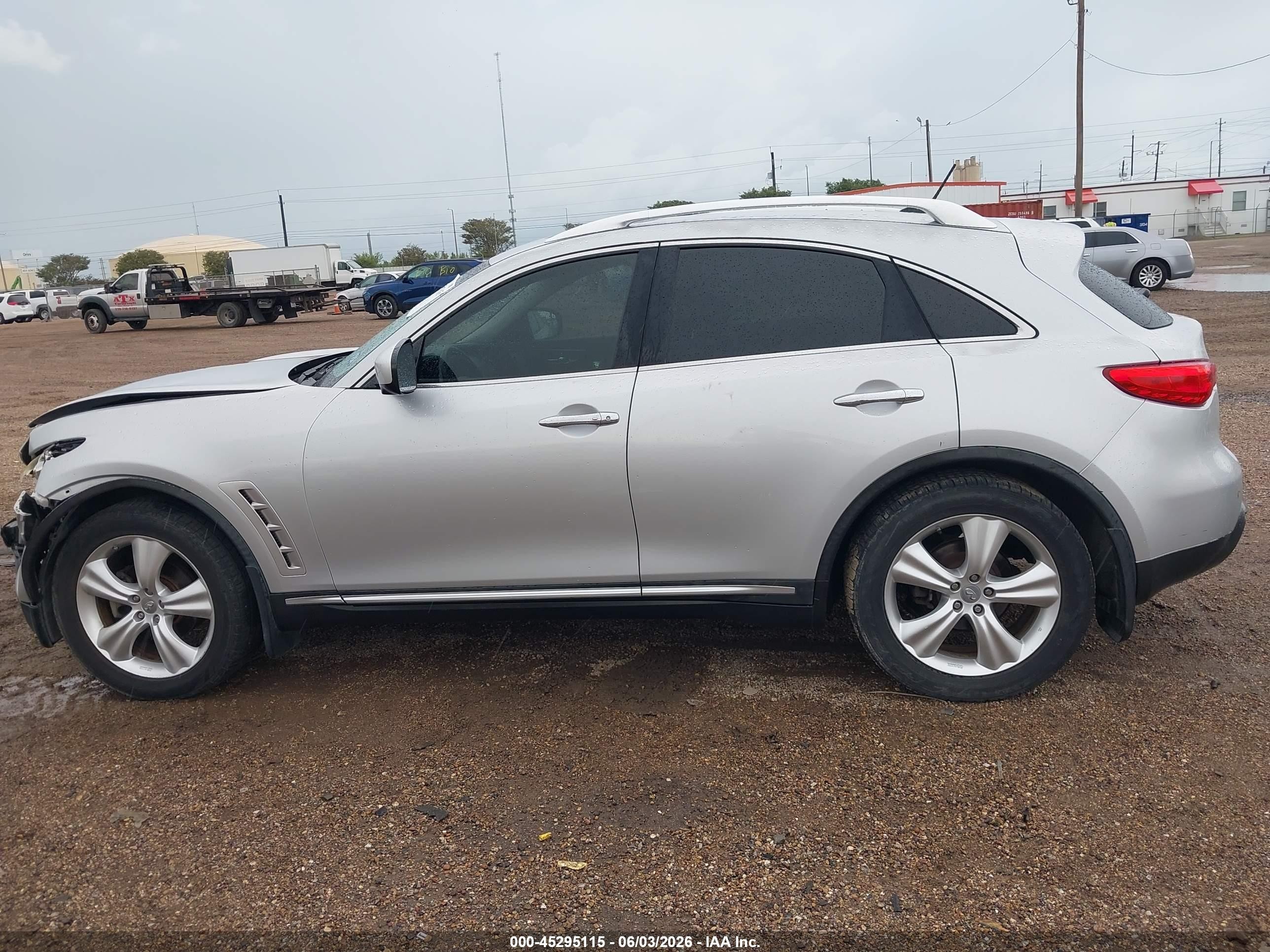 2010 Infiniti Fx35 Silver vin: JN8AS1MU8AM802893