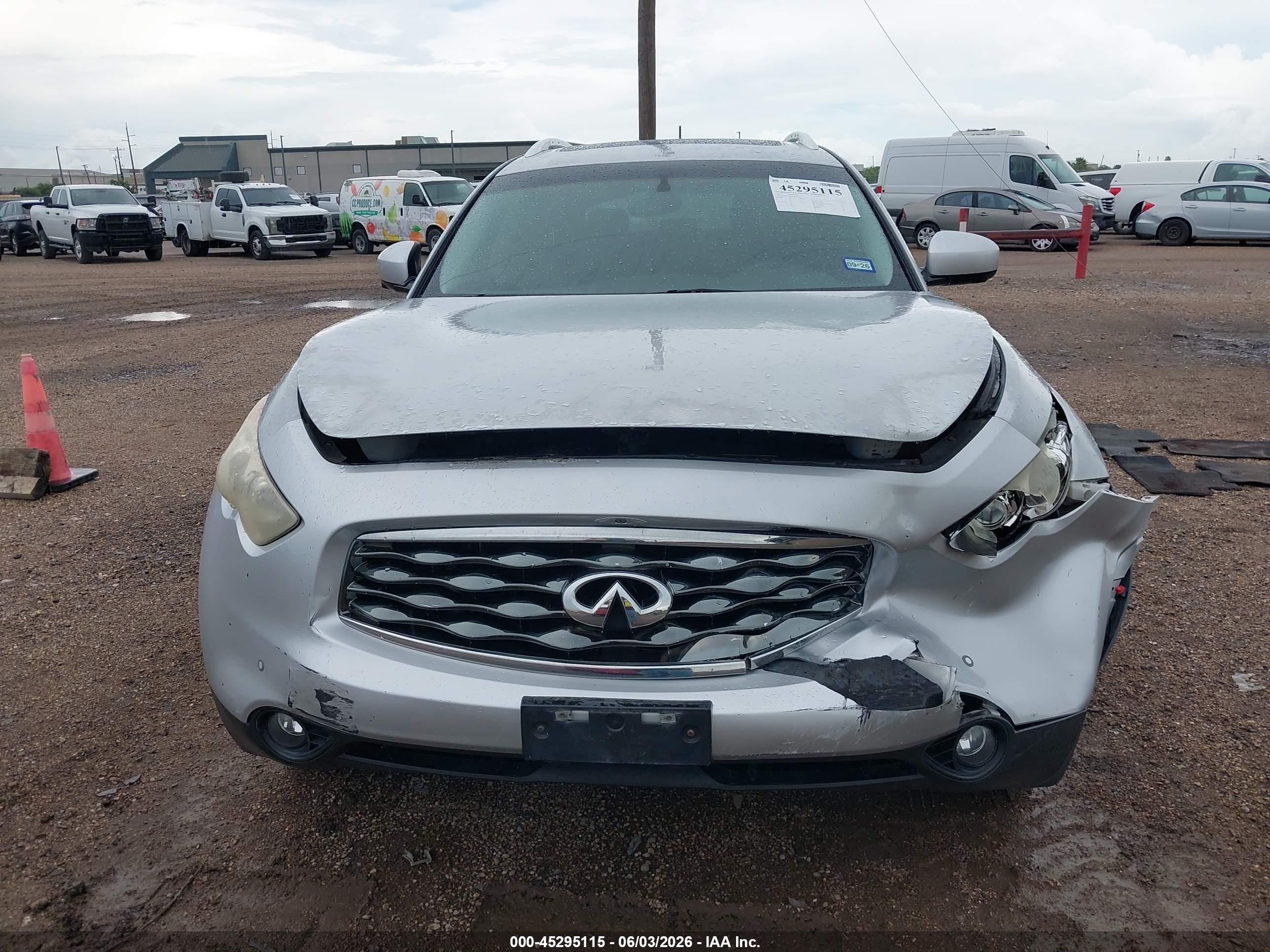2010 Infiniti Fx35 Silver vin: JN8AS1MU8AM802893