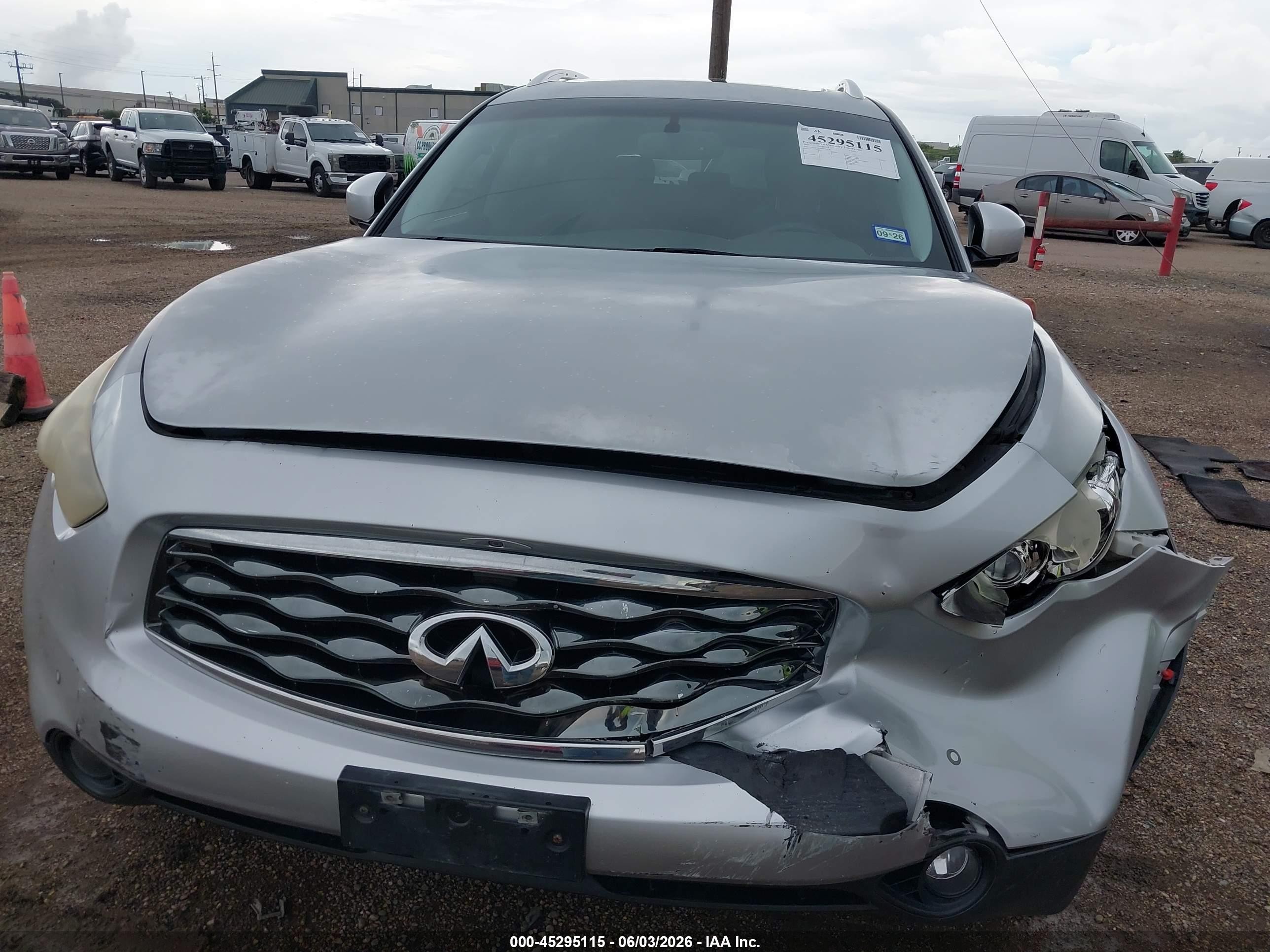 2010 Infiniti Fx35 Silver vin: JN8AS1MU8AM802893