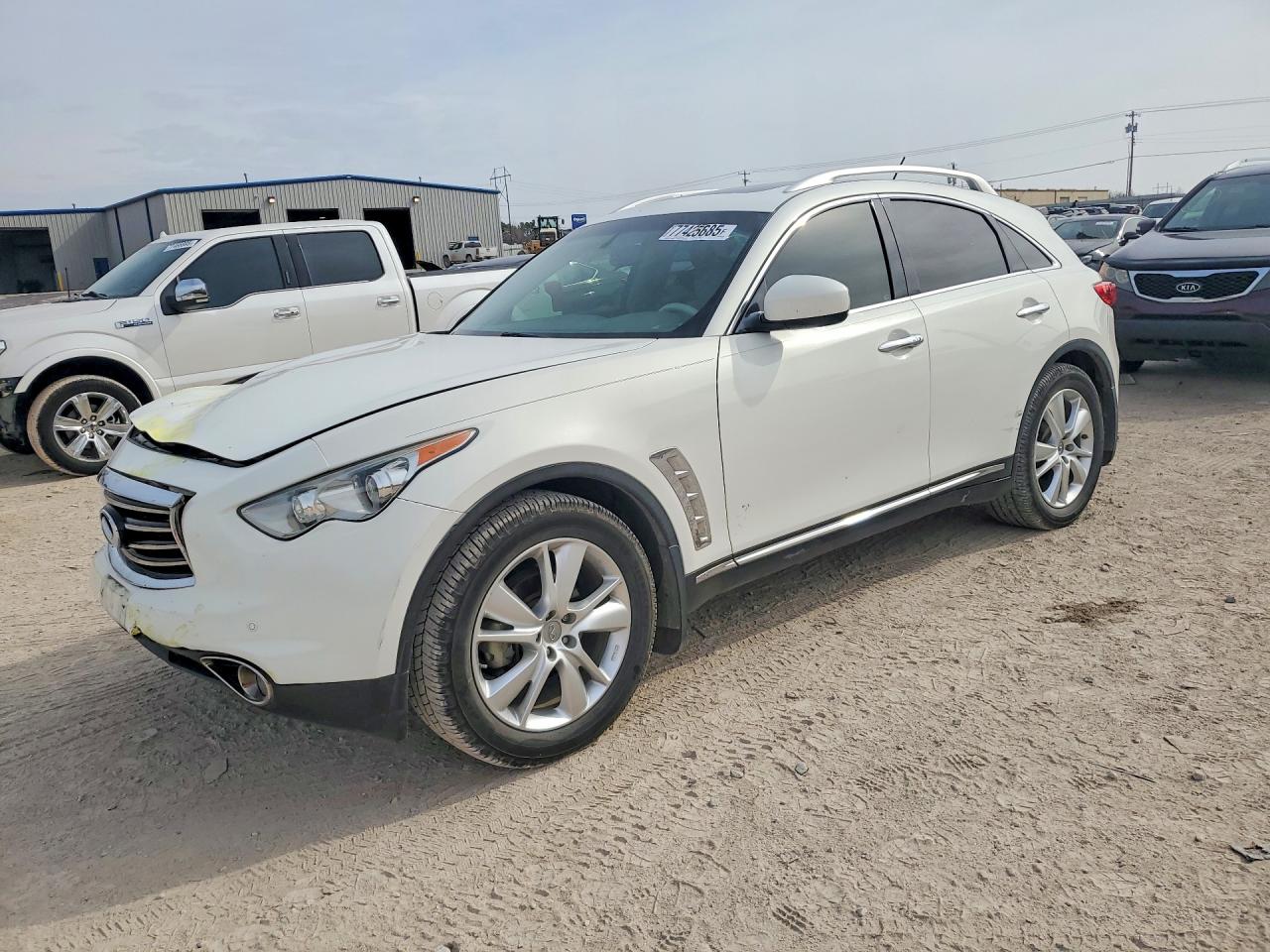 2012 Infiniti Fx35 Base White vin: JN8AS1MU9CM121306