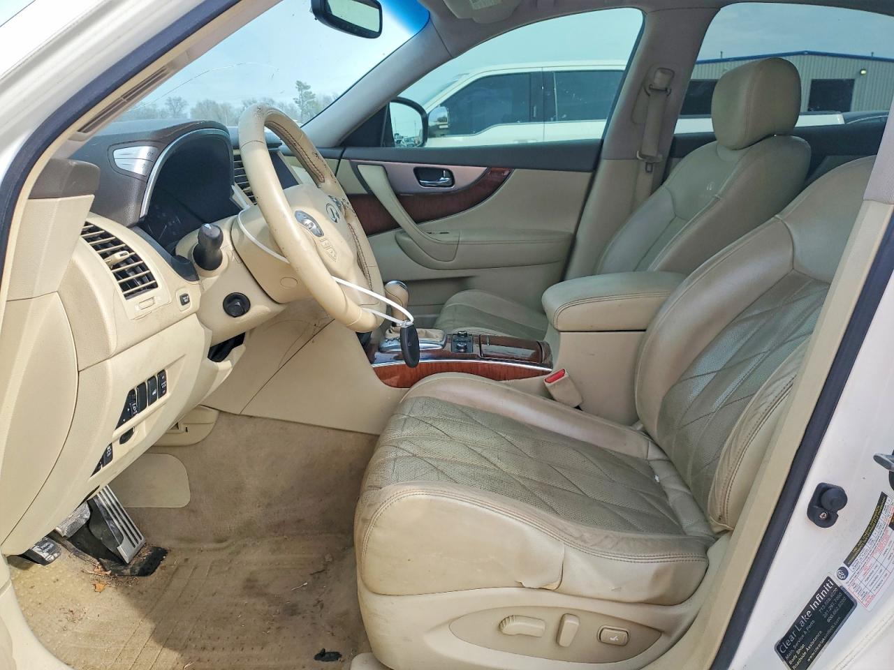2012 Infiniti Fx35 Base White vin: JN8AS1MU9CM121306