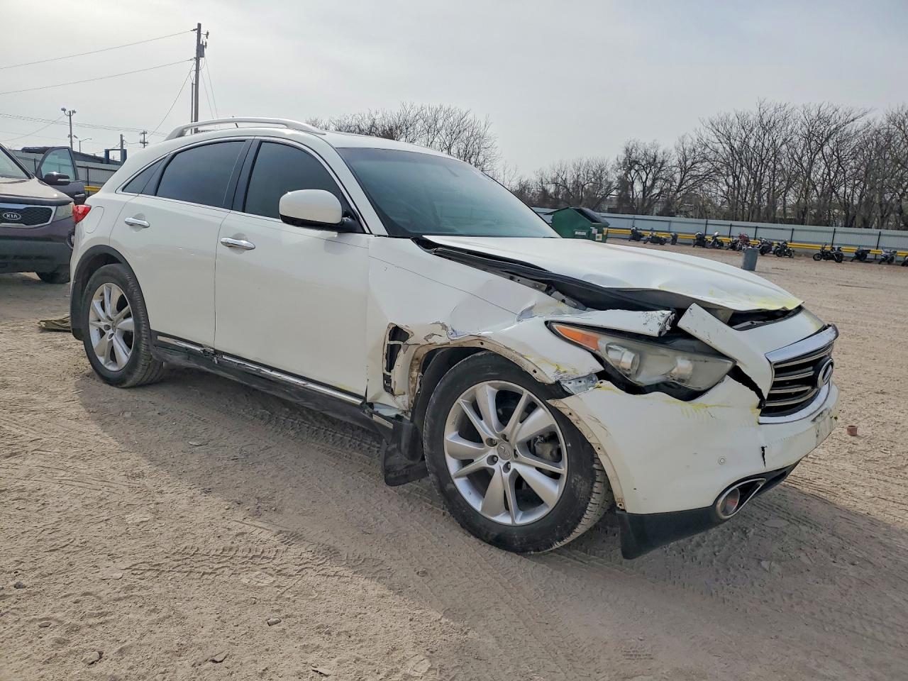 2012 Infiniti Fx35 Base White vin: JN8AS1MU9CM121306