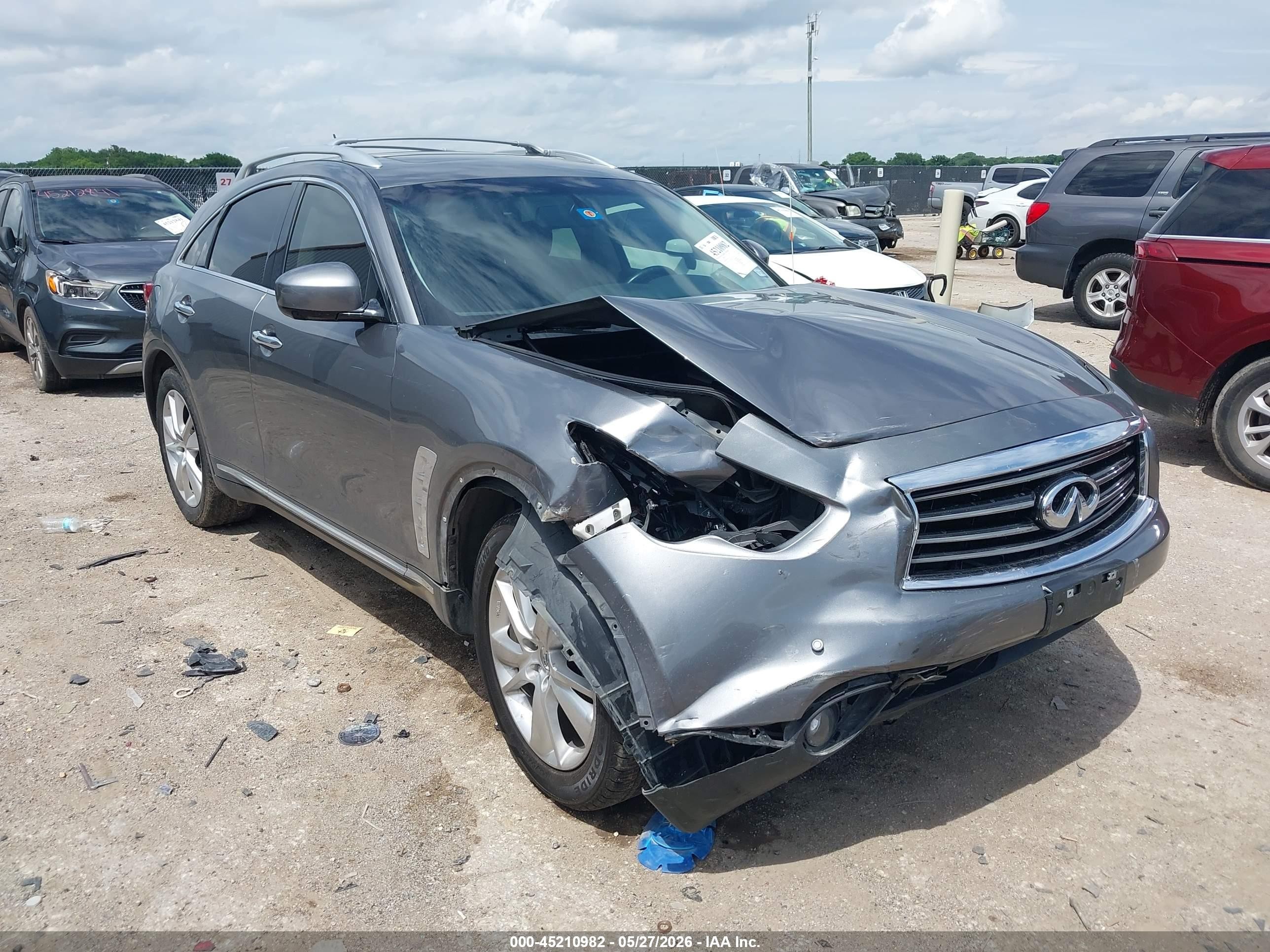 2012 Infiniti Fx35   Gray vin: JN8AS1MU9CM122665