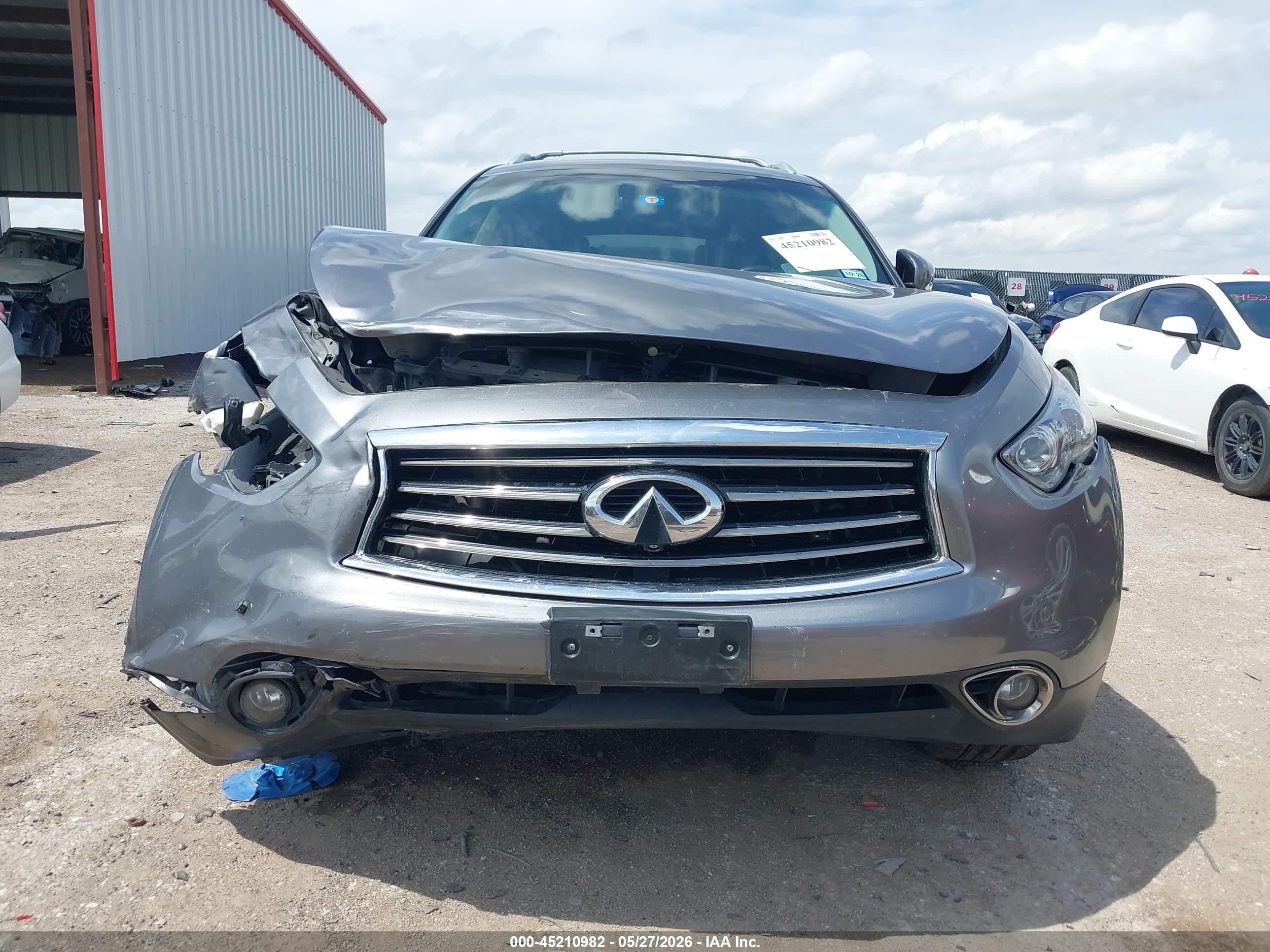 2012 Infiniti Fx35   Gray vin: JN8AS1MU9CM122665