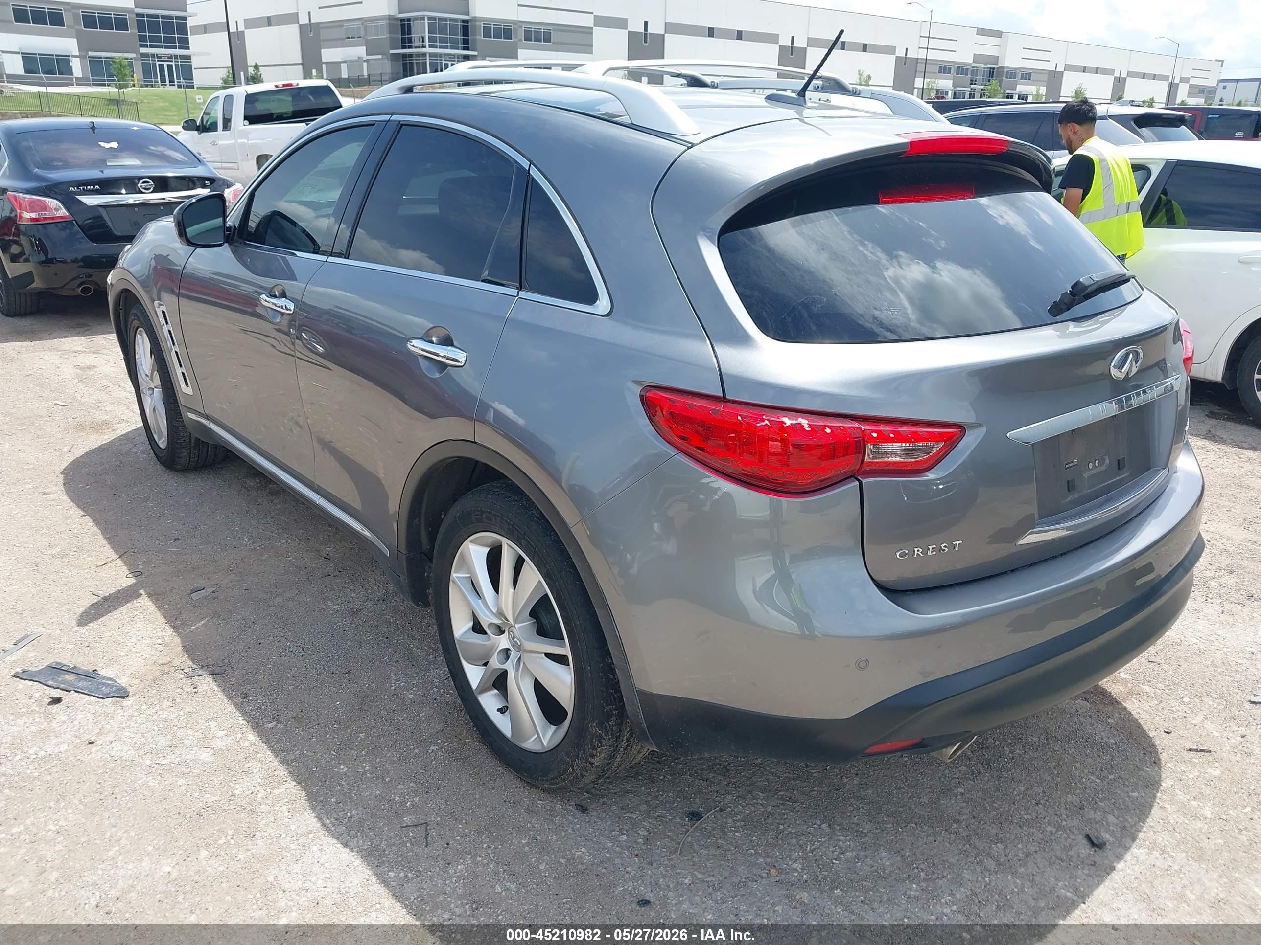 2012 Infiniti Fx35   Gray vin: JN8AS1MU9CM122665