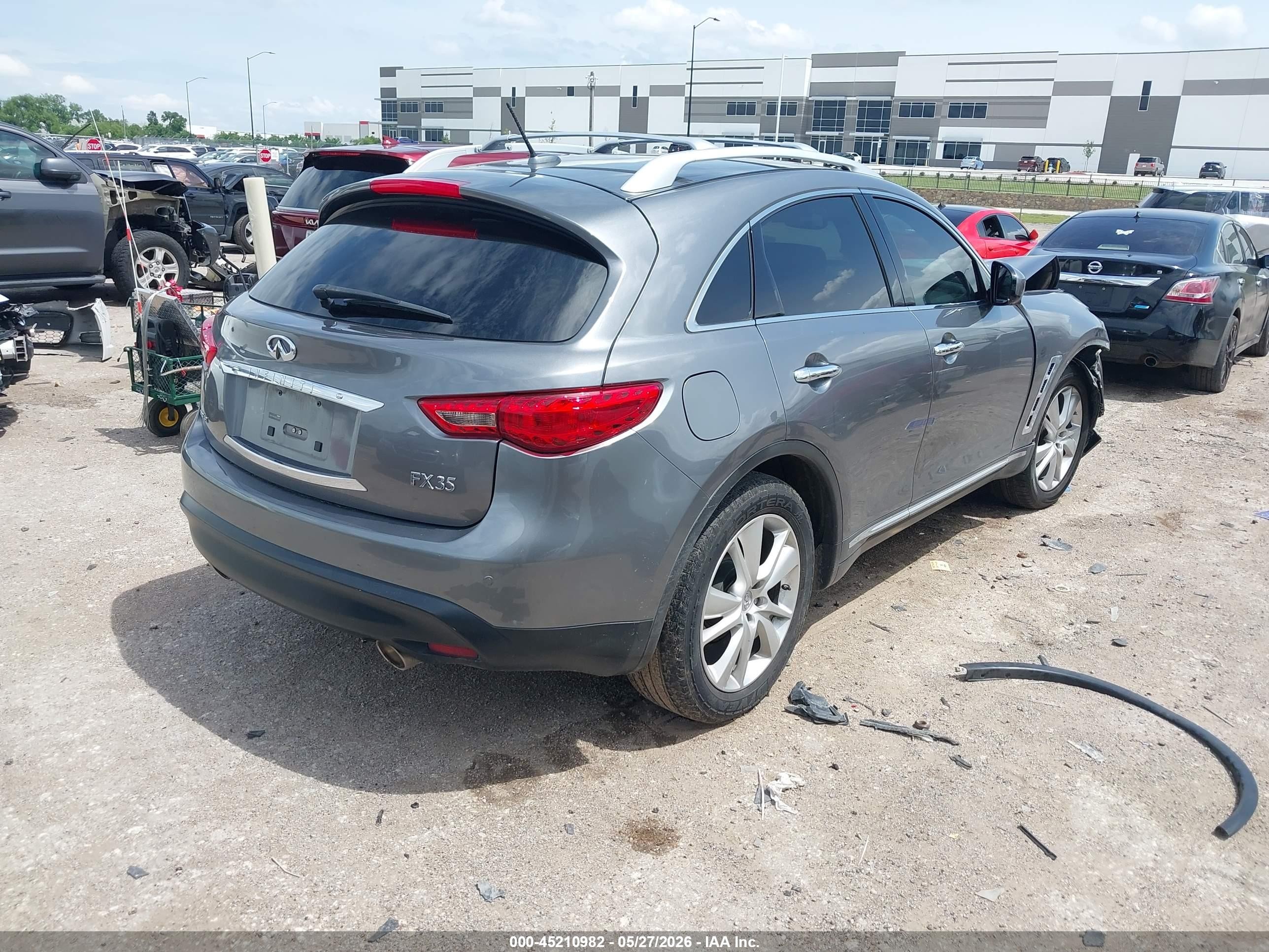 2012 Infiniti Fx35   Gray vin: JN8AS1MU9CM122665