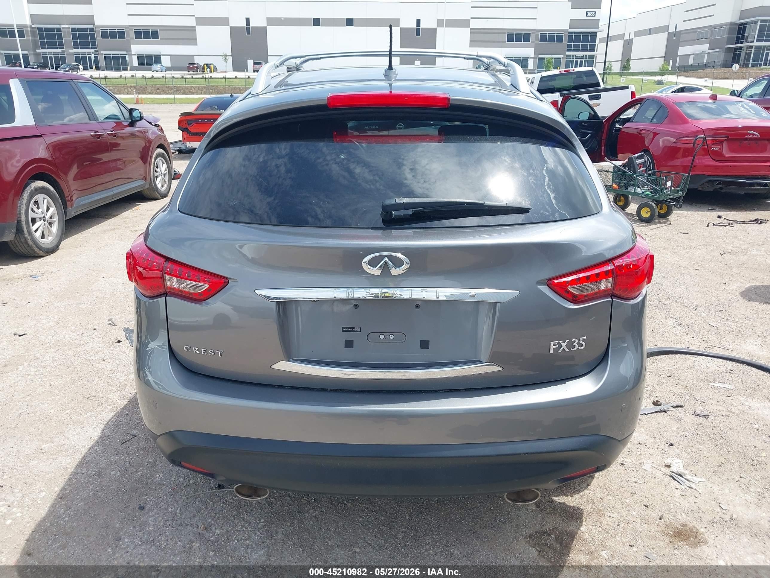 2012 Infiniti Fx35   Gray vin: JN8AS1MU9CM122665
