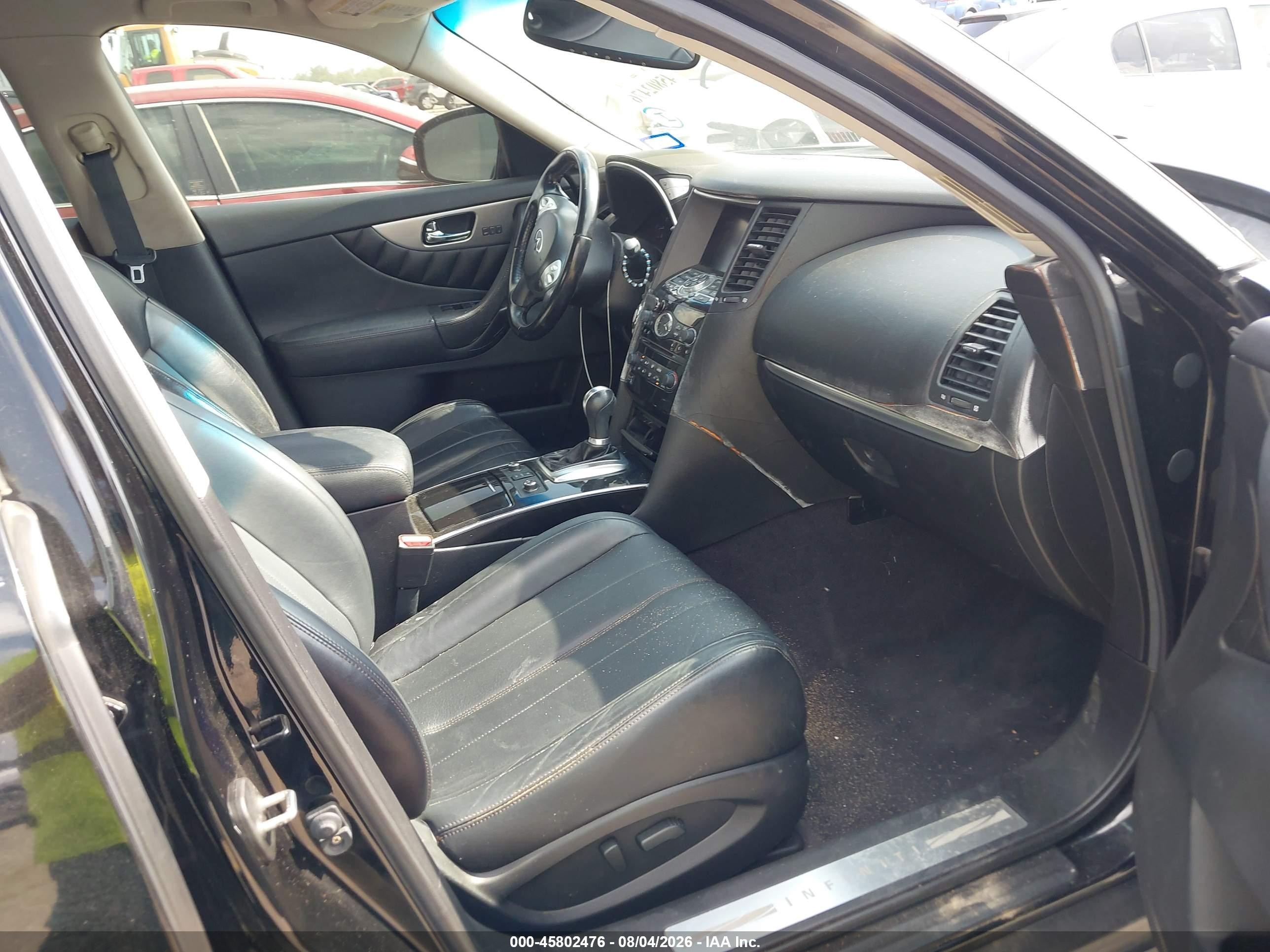 2012 Infiniti Fx35   Black vin: JN8AS1MW0CM152347