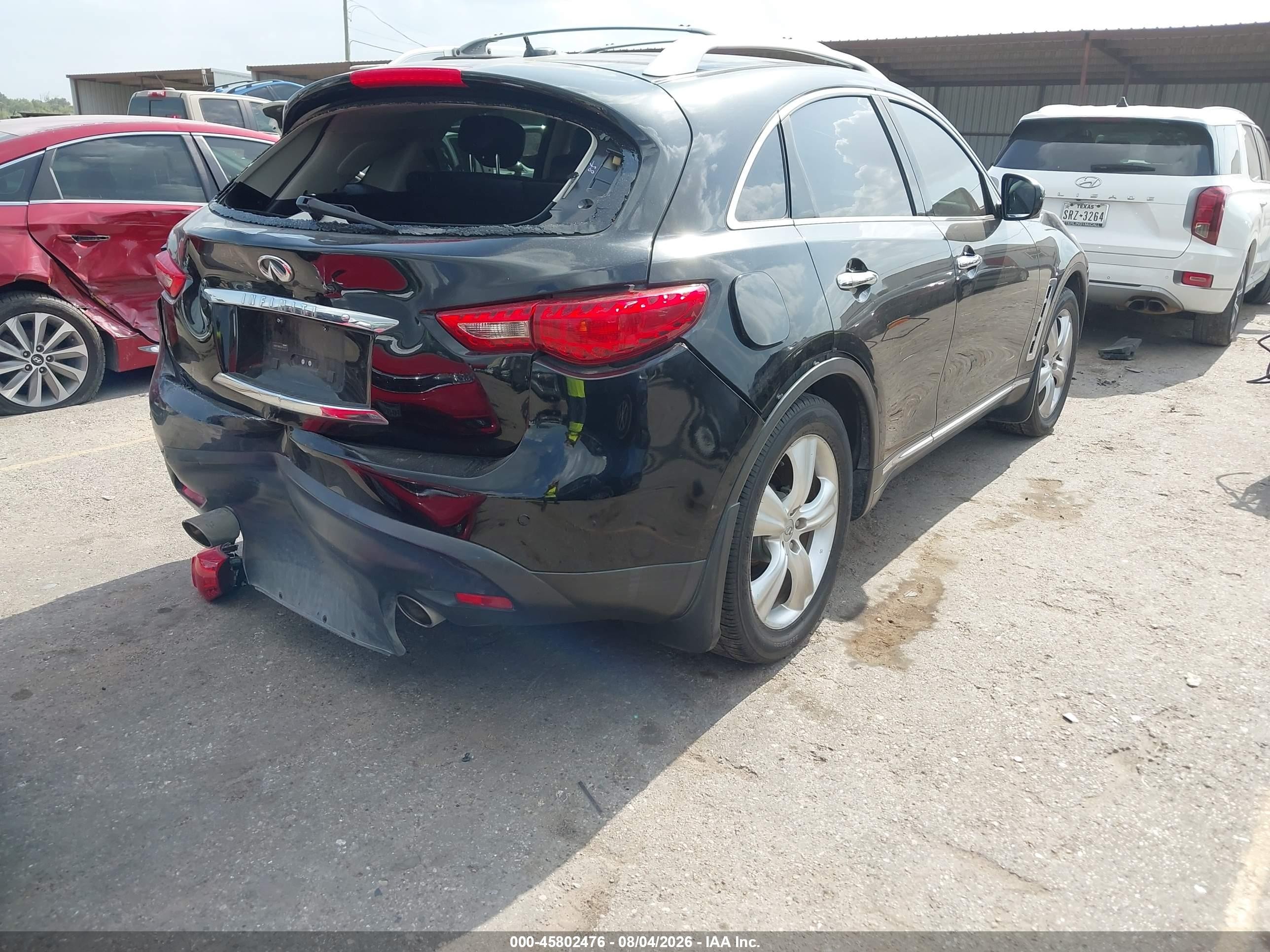 2012 Infiniti Fx35   Black vin: JN8AS1MW0CM152347