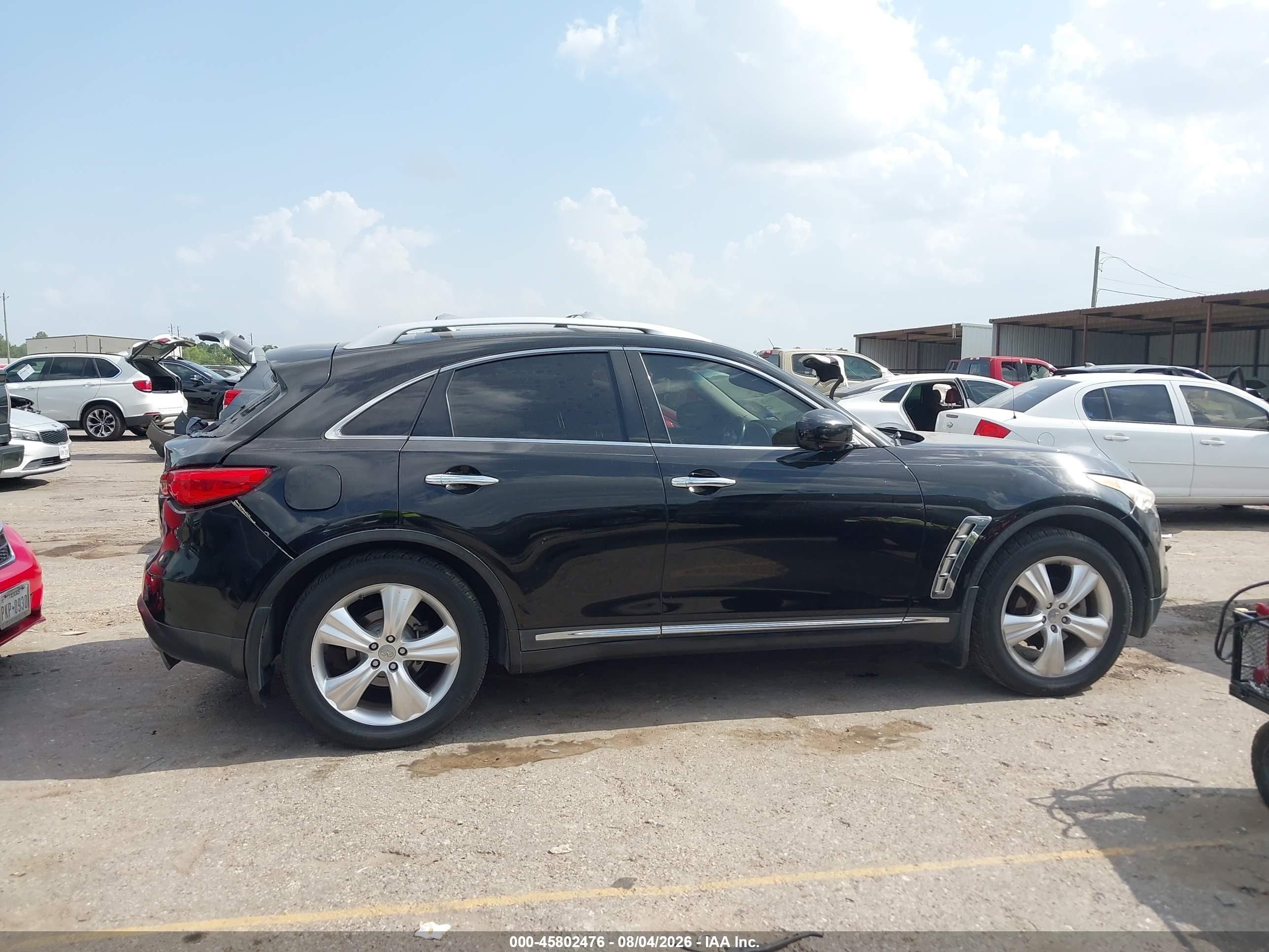 2012 Infiniti Fx35   Black vin: JN8AS1MW0CM152347