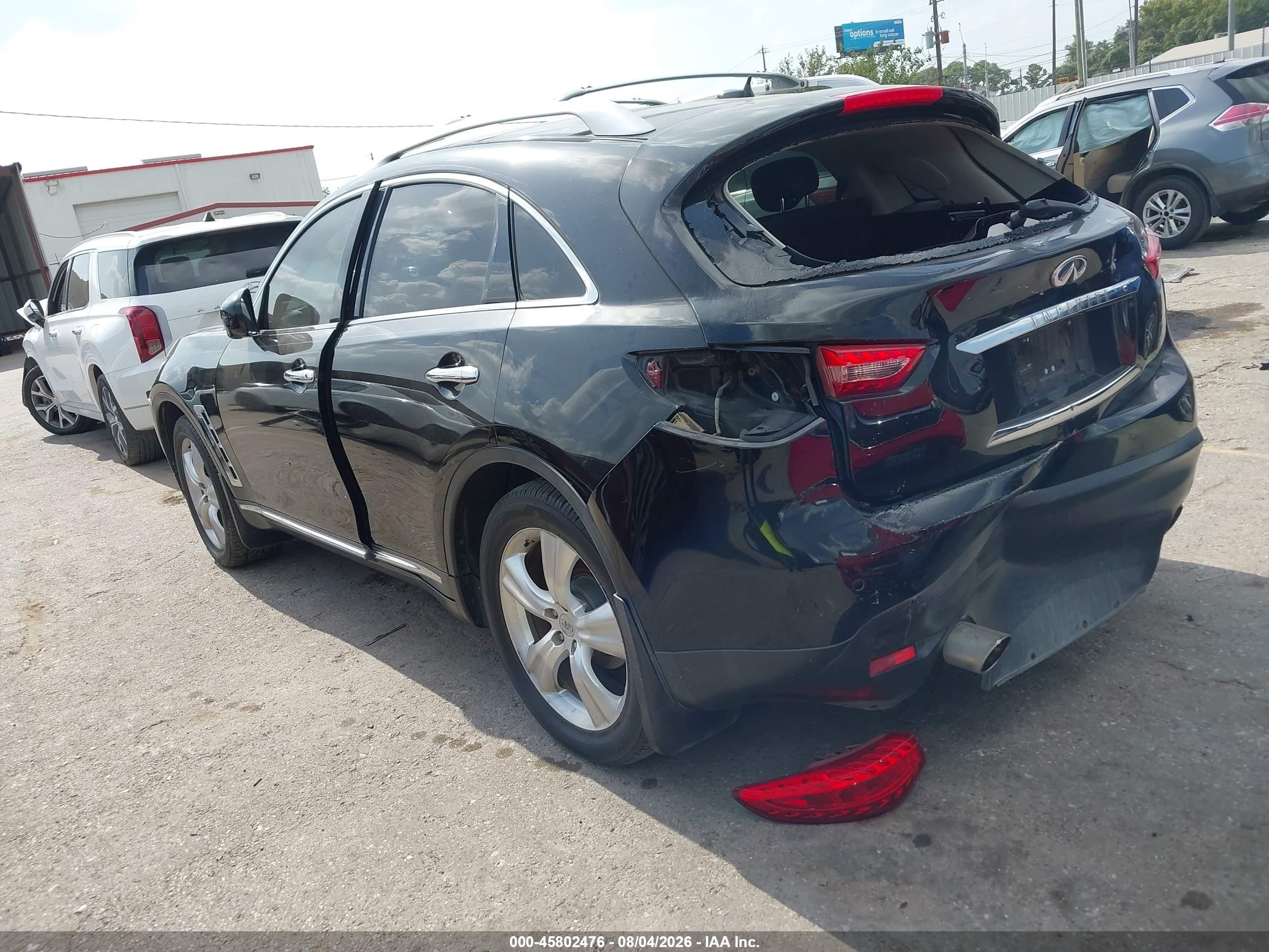 2012 Infiniti Fx35   Black vin: JN8AS1MW0CM152347