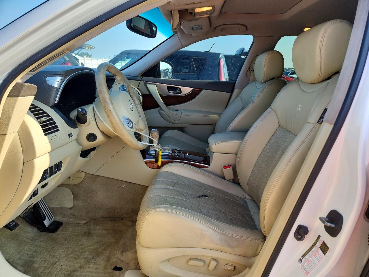 2012 Infiniti Fx35 Base White vin: JN8AS1MW0CM153644