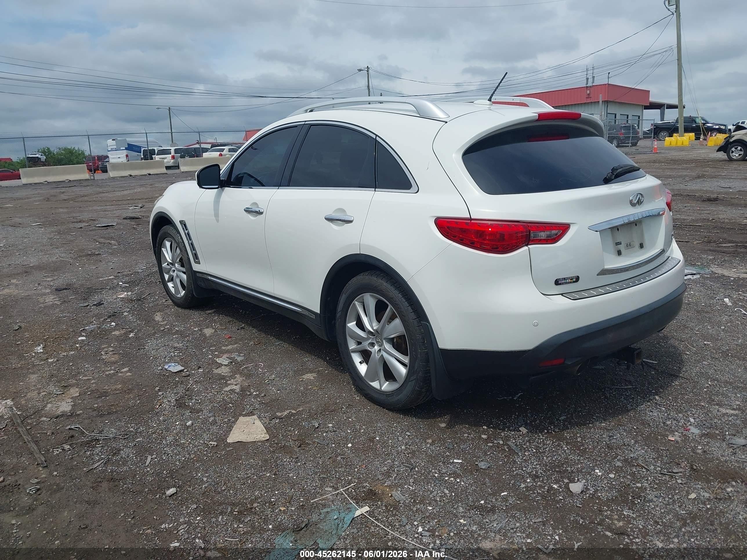 2012 Infiniti Fx35   White vin: JN8AS1MW0CM156396