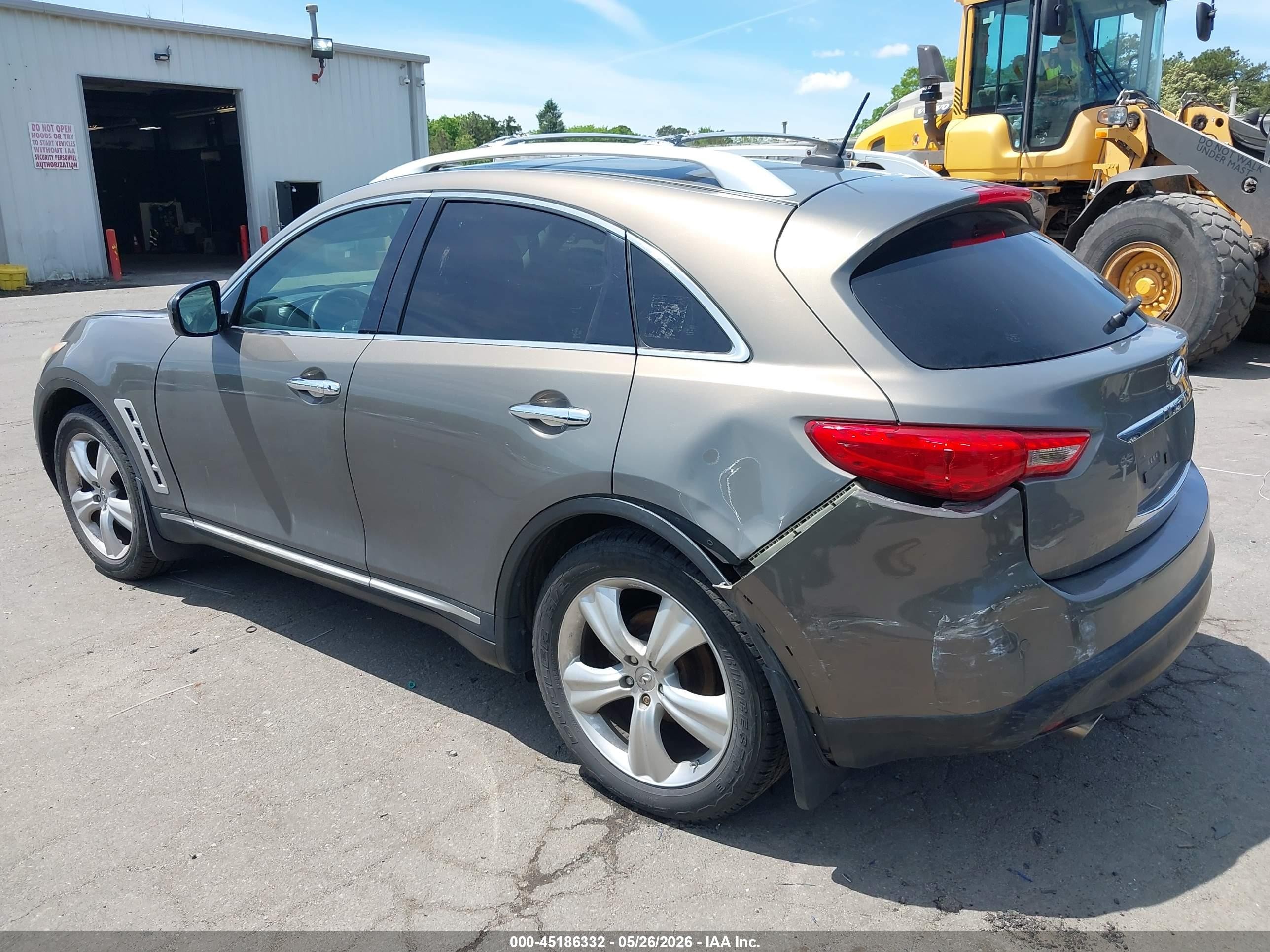 2010 Infiniti Fx35   Gray vin: JN8AS1MW1AM854965